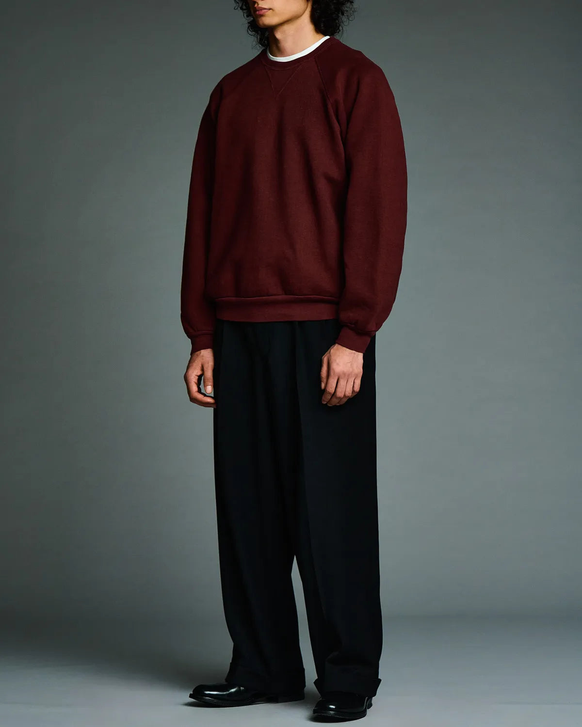 A.PRESSE / Vintage Double V Sweatshirt (26AAP-05-16)