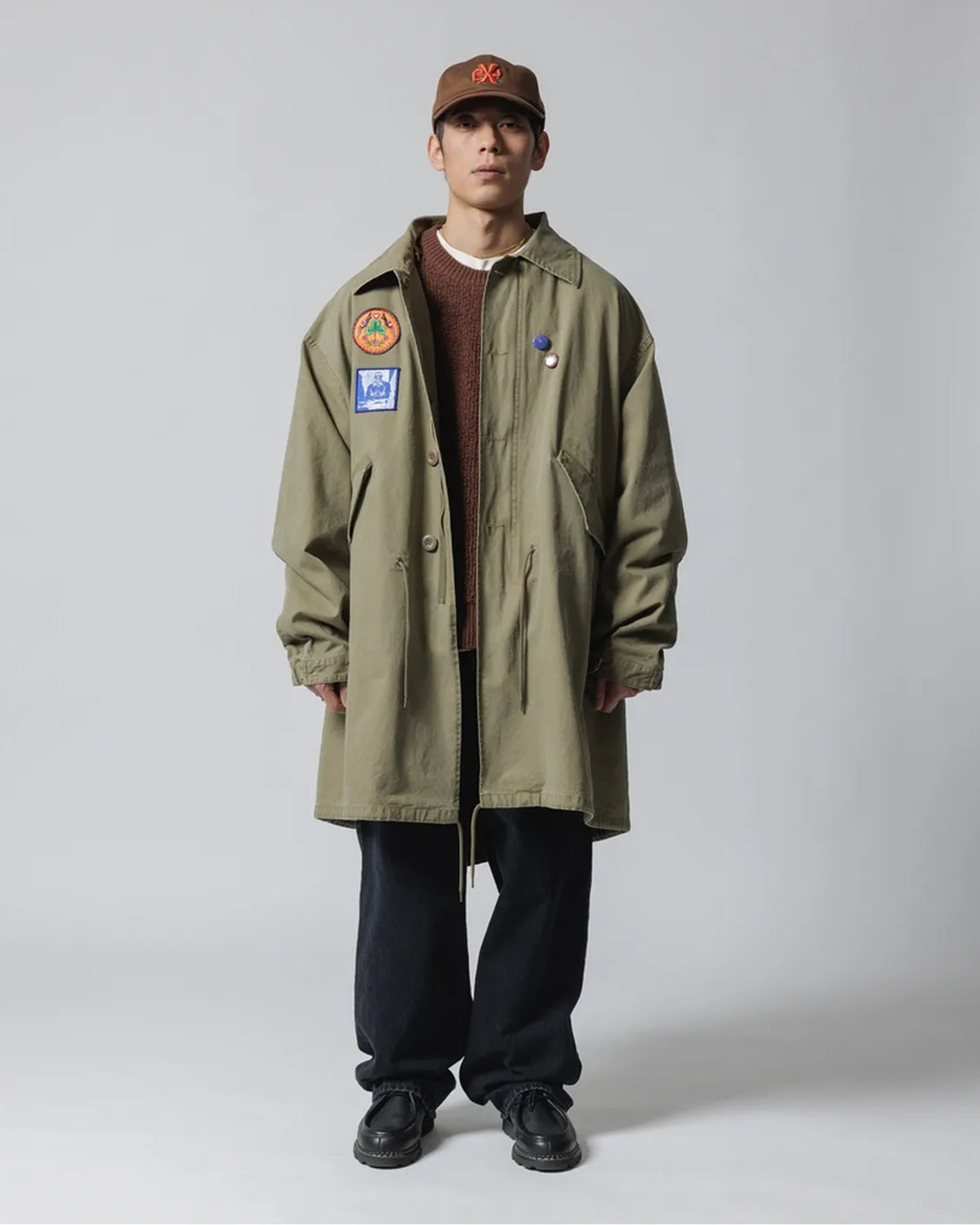 ECSTATIC RESEARCH / FISHTAIL TRENCH COAT (EC0005-0105)