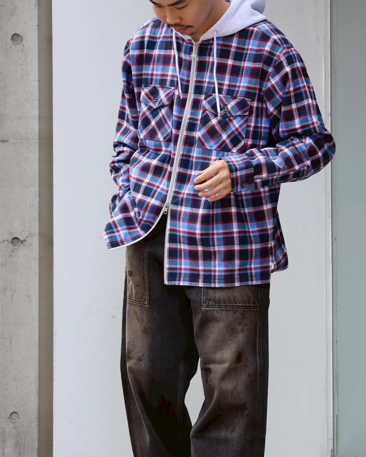 BoTT / Hooded Fannel Shirt