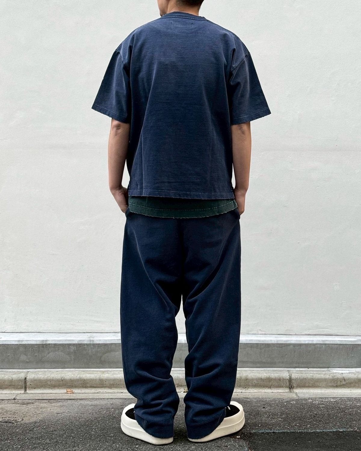 Maison MIHARA YASUHIRO in・stru(men-tal). / Sun Faded Like Distressed Pocket T-shirt (I16TS571)