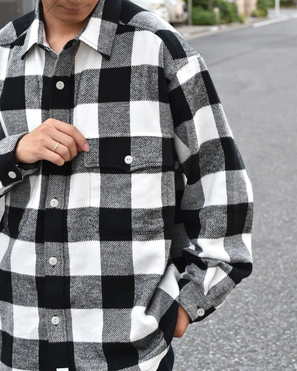 DESCENDANT / VANNING PLAID LS SHIRT (252TQDS-SHM05)