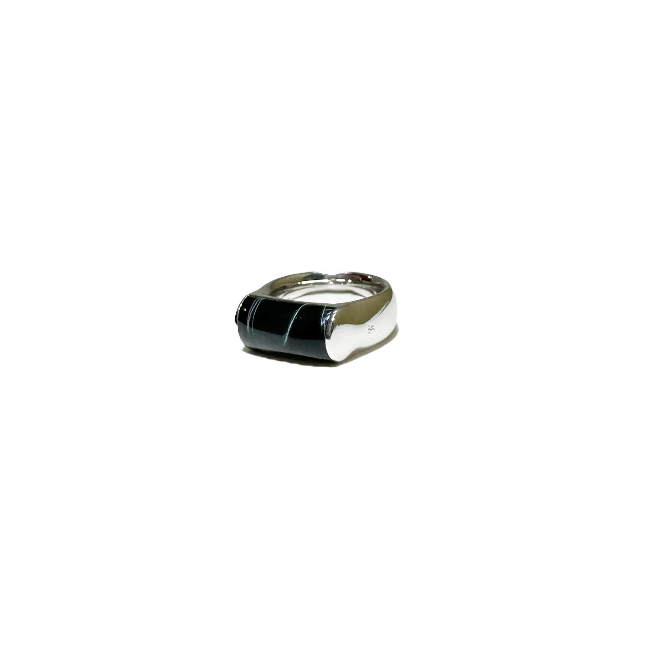 TOM WOOD / Crest Ring Blue Hawk Eye (M)