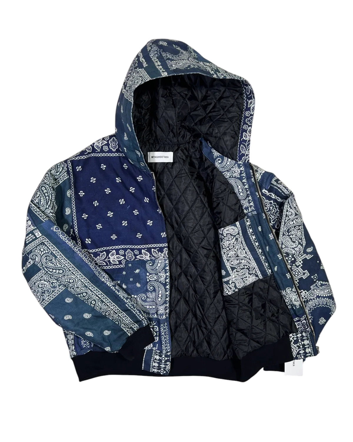 MIYAGIHIDETAKA -Rafu-  / Quilted Hoodie Jacket (MH027)