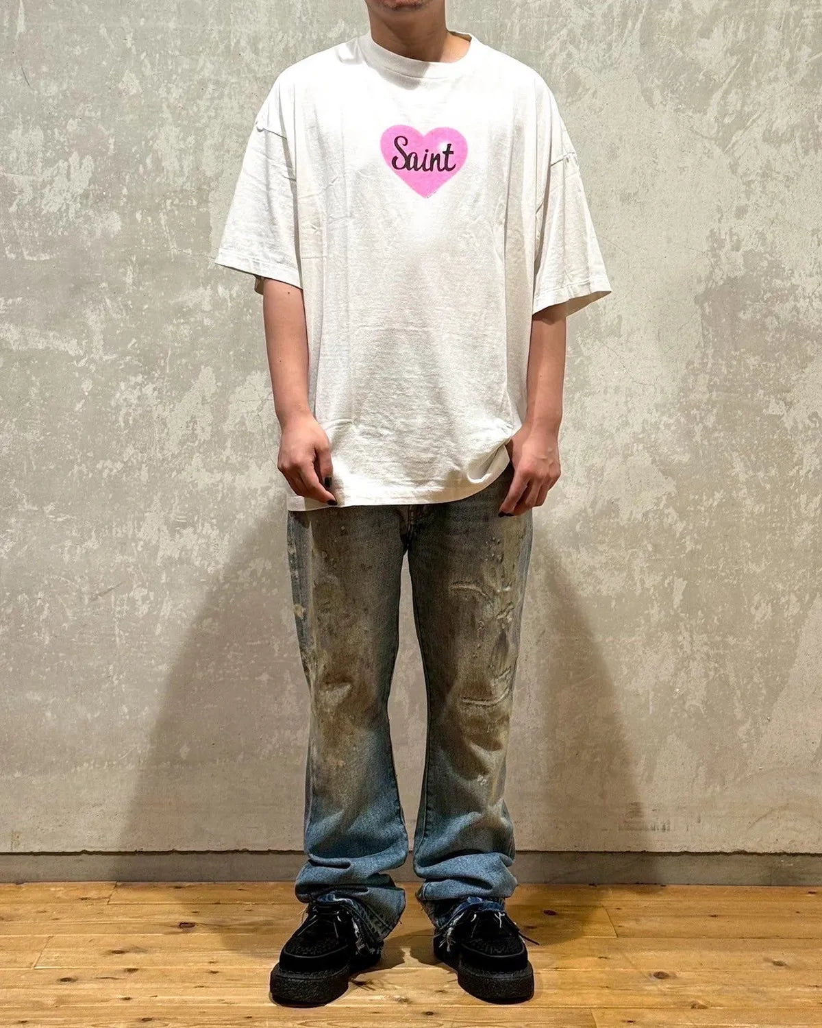 ©︎SAINT Mxxxxxx / SS TEE -HEART SAINT (SM-HR1-0000-019)