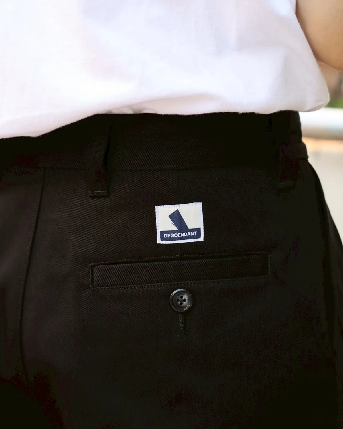 DESCENDANT / DC-3 ORGANIC COTTON TWILL TROUSERS (252TQDS-PTM01)