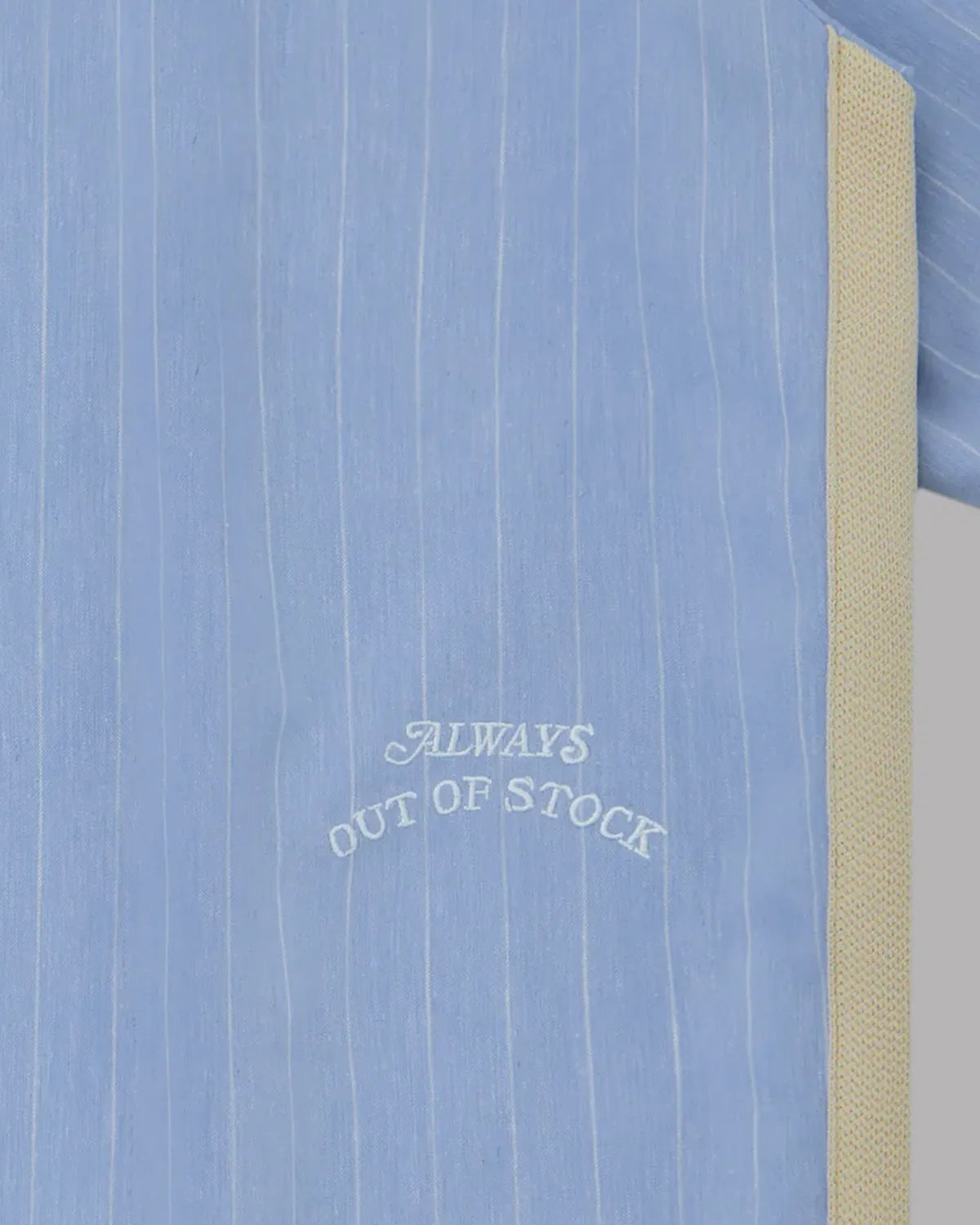 ALWAYS OUT OF STOCK / SIDE STRIPE OPEN COLLAR LINEN SHIRT (HA-026105131)