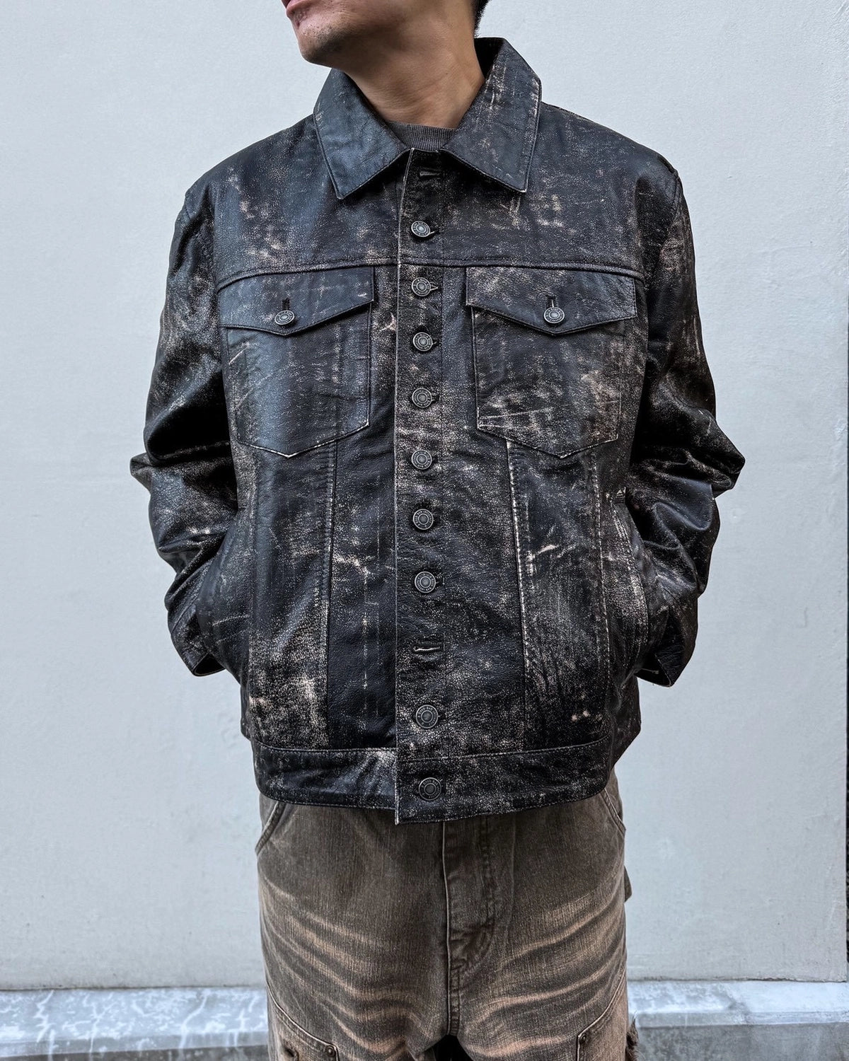 A Good Bad Influence / VINTEGE AGED LEATHER JACKET (AGBI-26AW-LJK04)