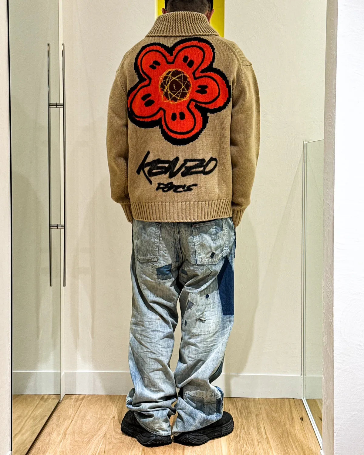 KENZO × Futura / 'Kenzo x Futura 2000' ジップド ウール ニット カーディガン (FF65CA7413CK)