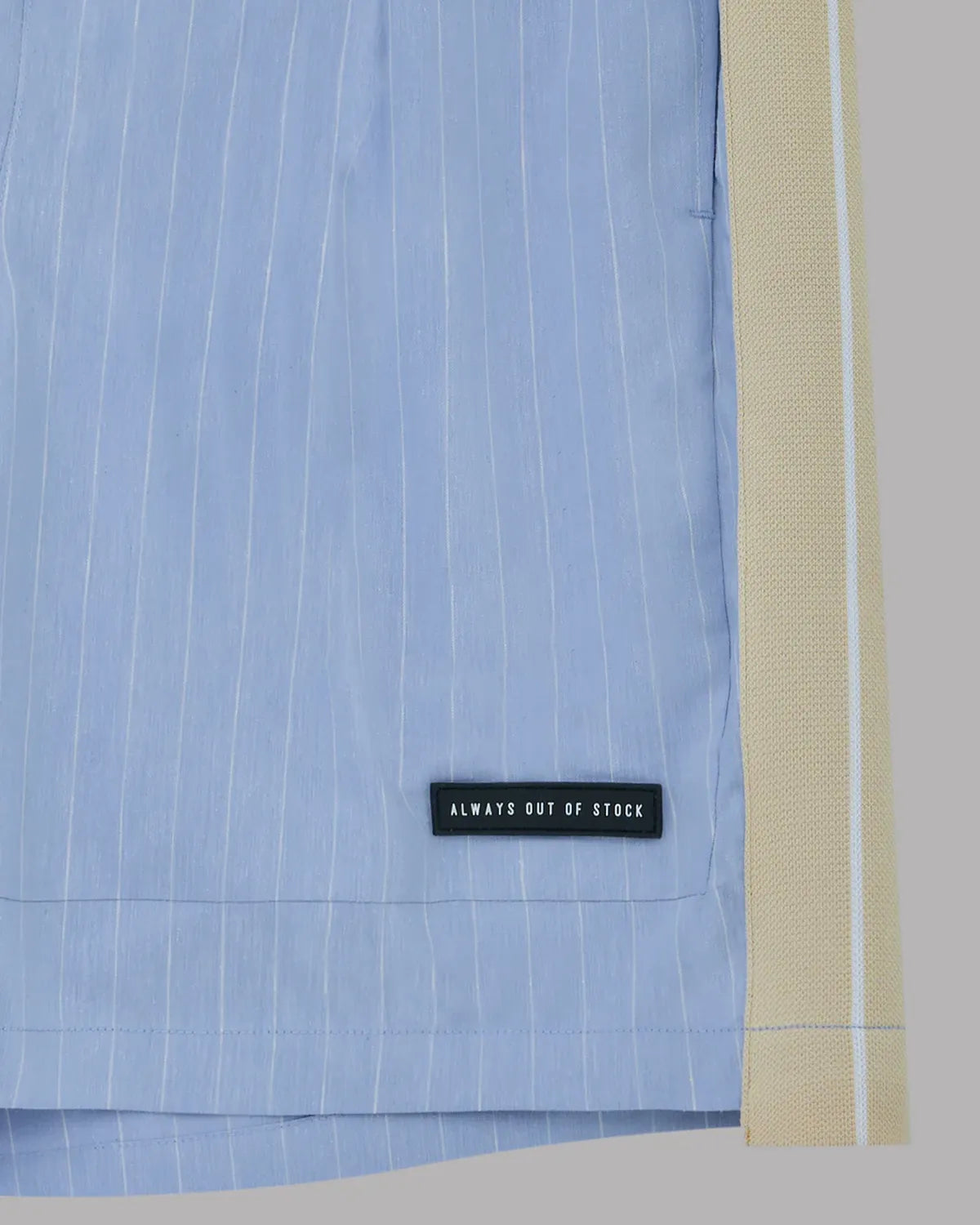 ALWAYS OUT OF STOCK / SIDE STRIPE OPEN COLLAR LINEN SHIRT (HA-026105131)