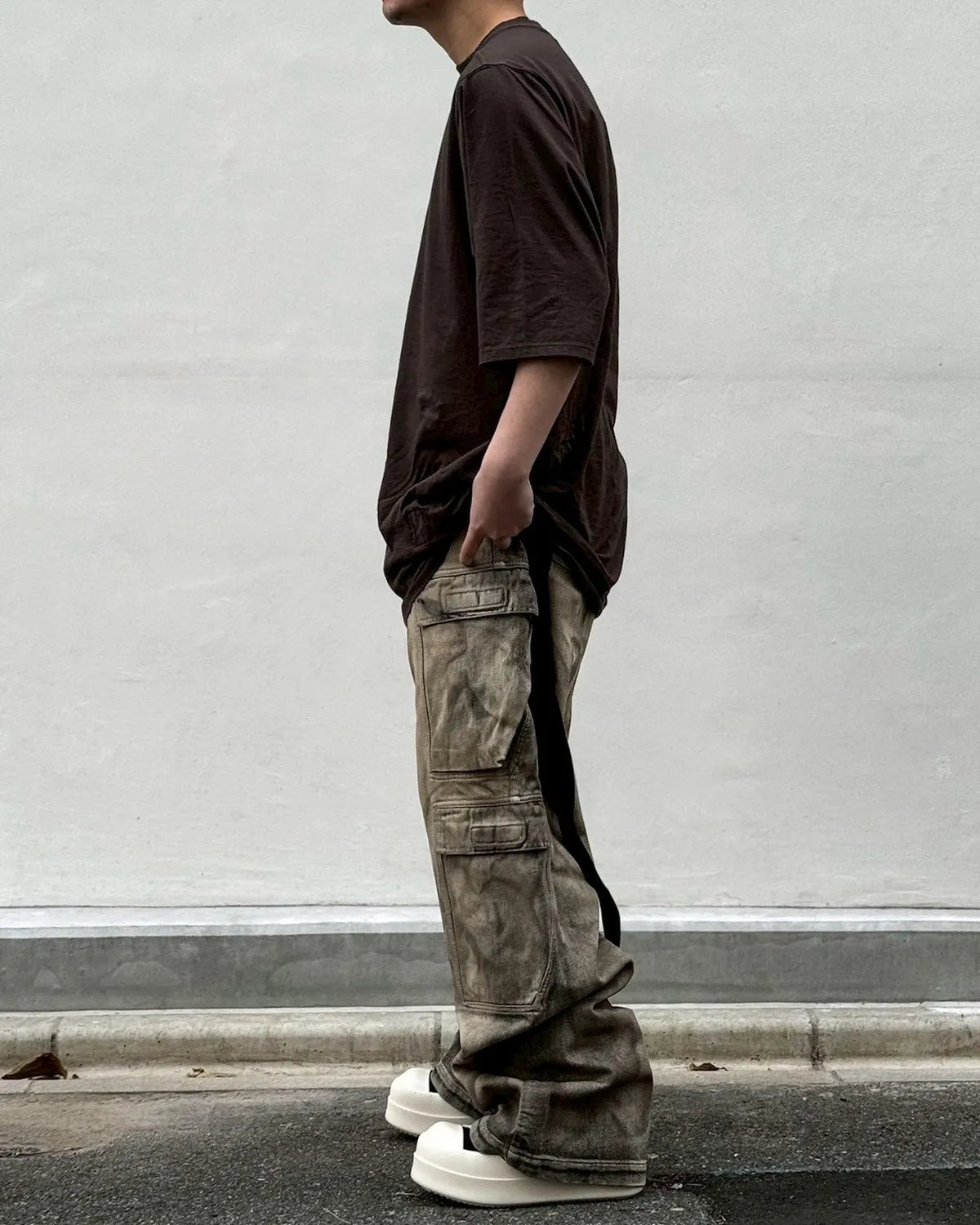 Rick Owens DRKSHDW / DOUBLE CARGO JEANS (DU01F4361)