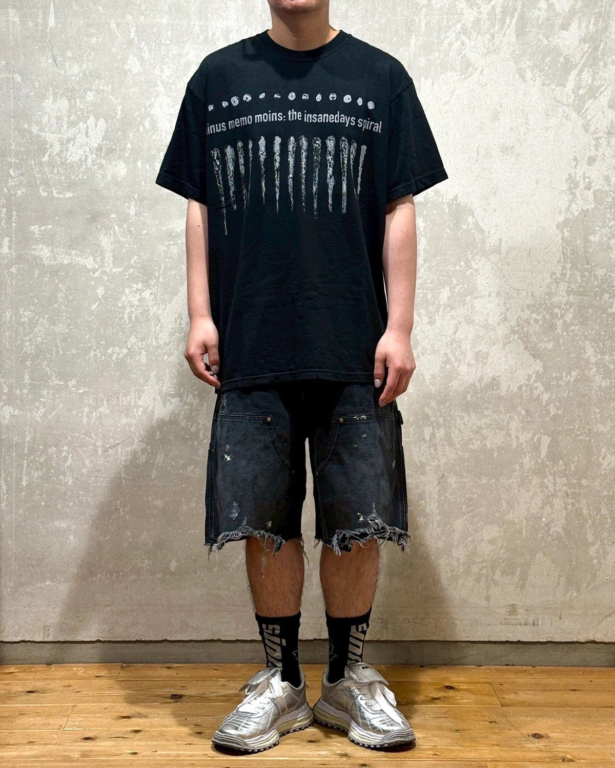 MINUS / Bootleg Tee (MONOCHROME SHINE) 5YEARS BLACK