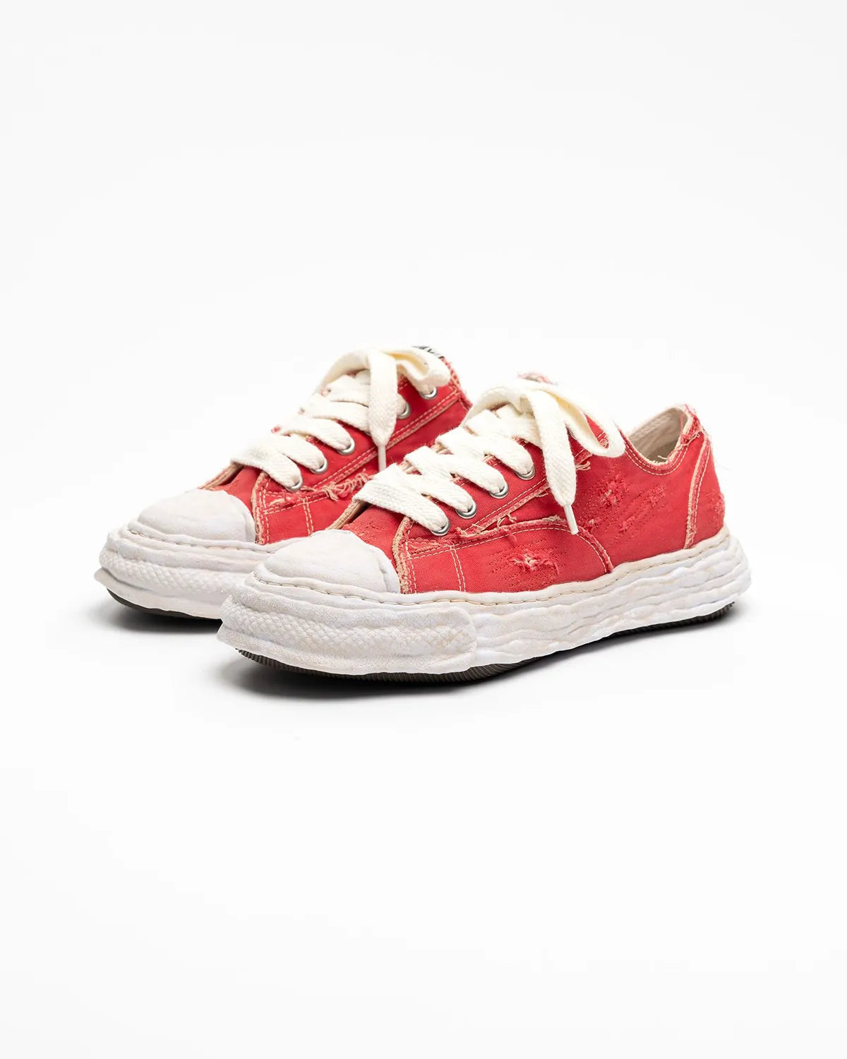 Maison MIHARA YASUHIRO / "PETERSON23" OG Sole Ripped Overdye Canvas Low-top Sneaker (A16FW723)