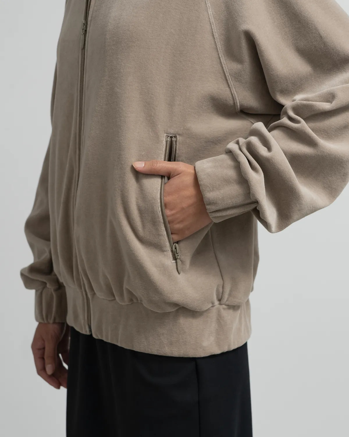 Graphpaper / Compact Velour Track Jacket (GL253-70407)