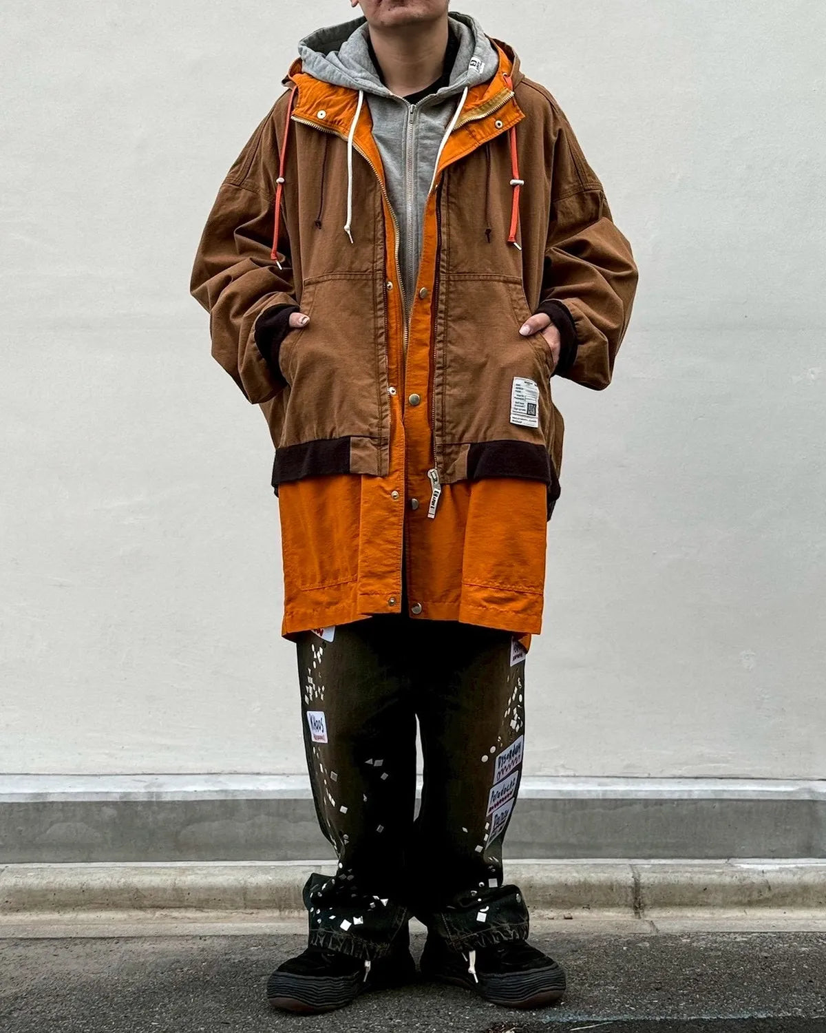 Maison MIHARA YASUHIRO / TRIPLE LAYERED COAT (J16CT151)