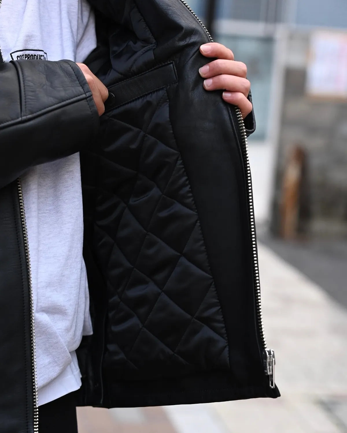 COOTIE PRODUCTIONS® / Leather Policeman Jacket (CTE-25A225)