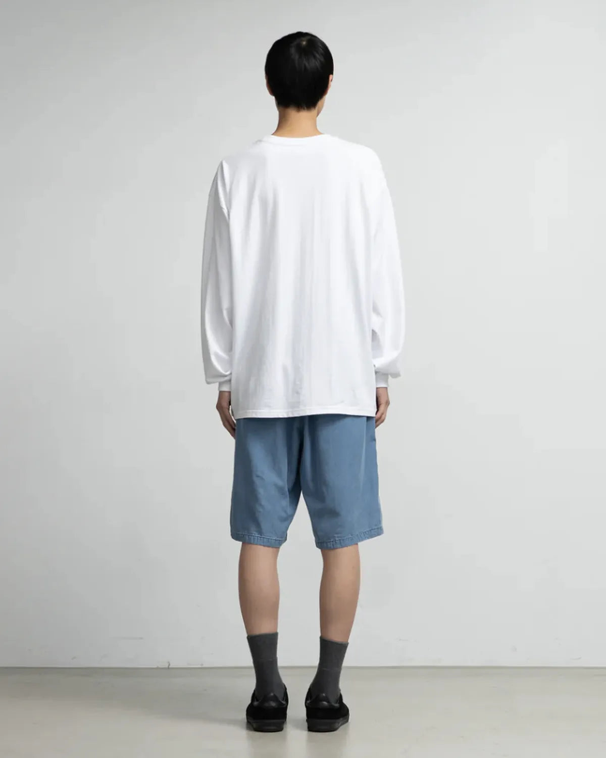 Graphpaper / SIDOGRAS indigo Poplin Track Shorts (GM252-40048)