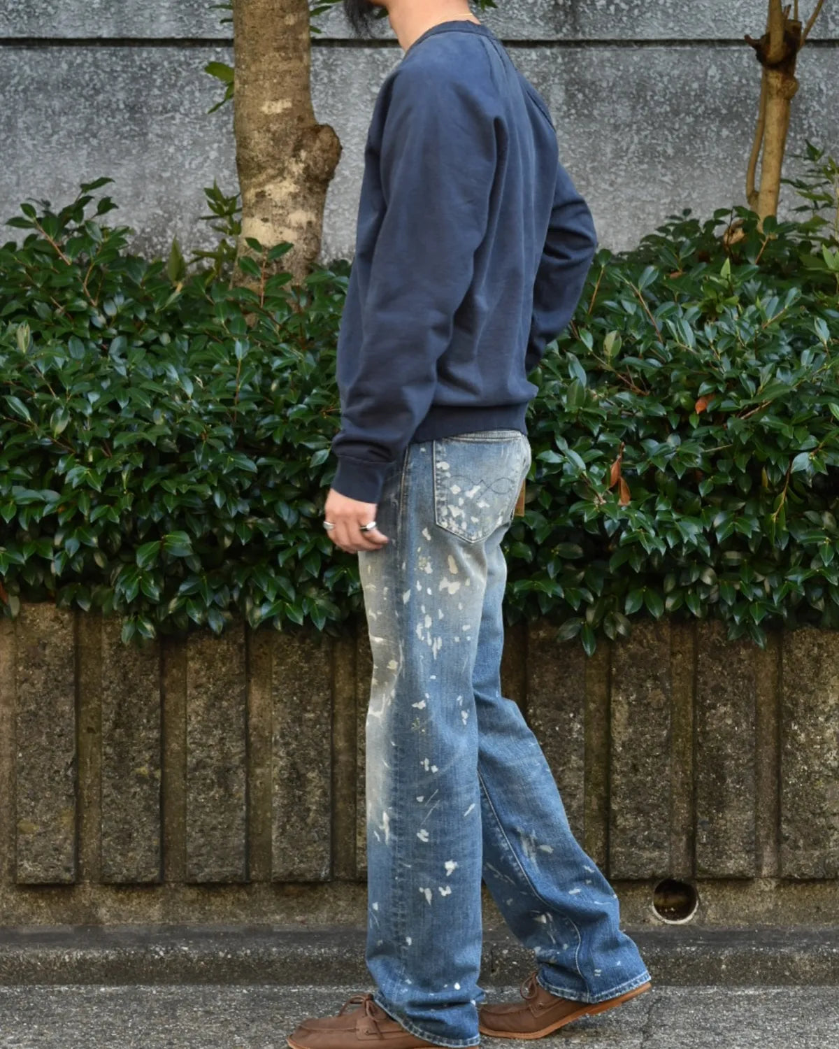 RRL / ストレート フィット Fenimore ディストレスト ジーンズ (MNRRDNM10920134)