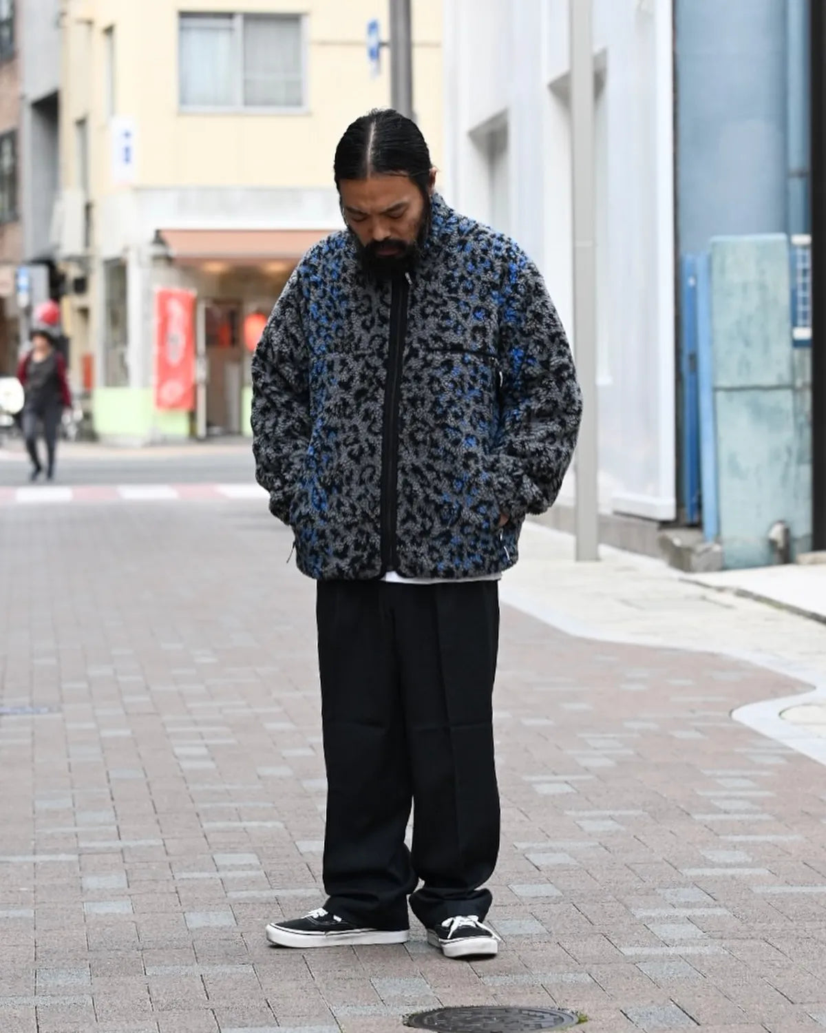 WACKO MARIA / REVERSIBLE LEOPARD BOA FLEECE JACKET (25FW-WMO-OD01)