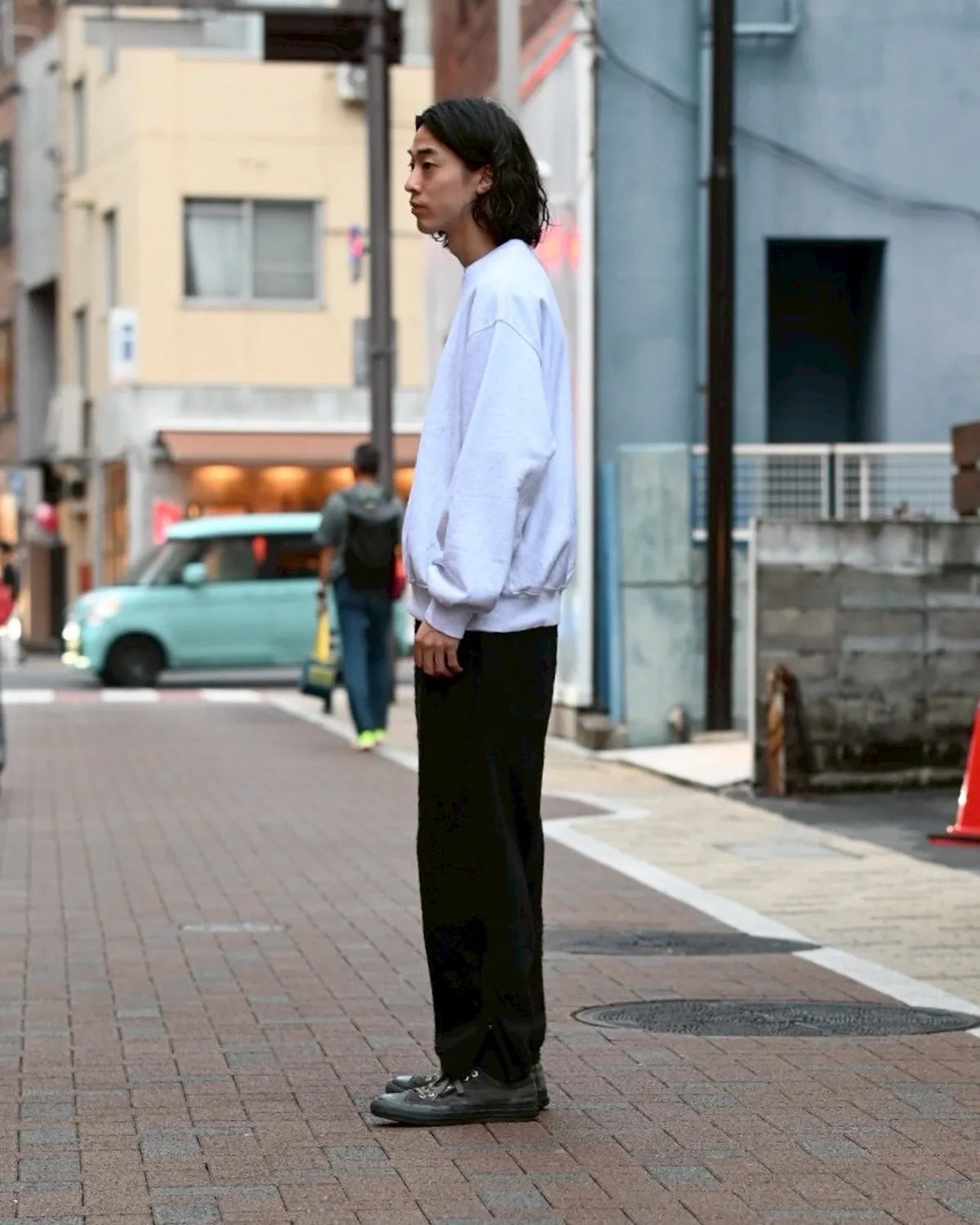 blurhmsROOTSTOCK / Soft&Hard Sweat Crew-Neck P/O Wide (bROOTS24F26F25)