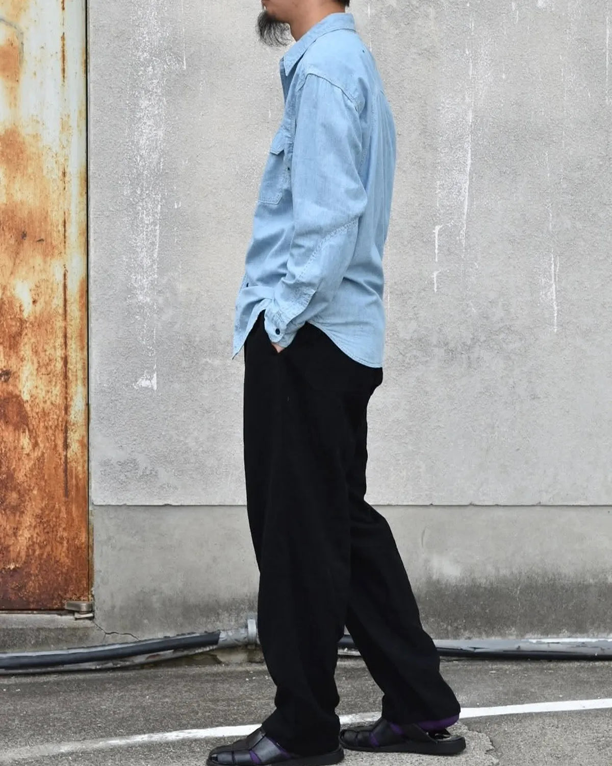 MASSES / CHAMBRAY WORK SHIRT (1252001013)