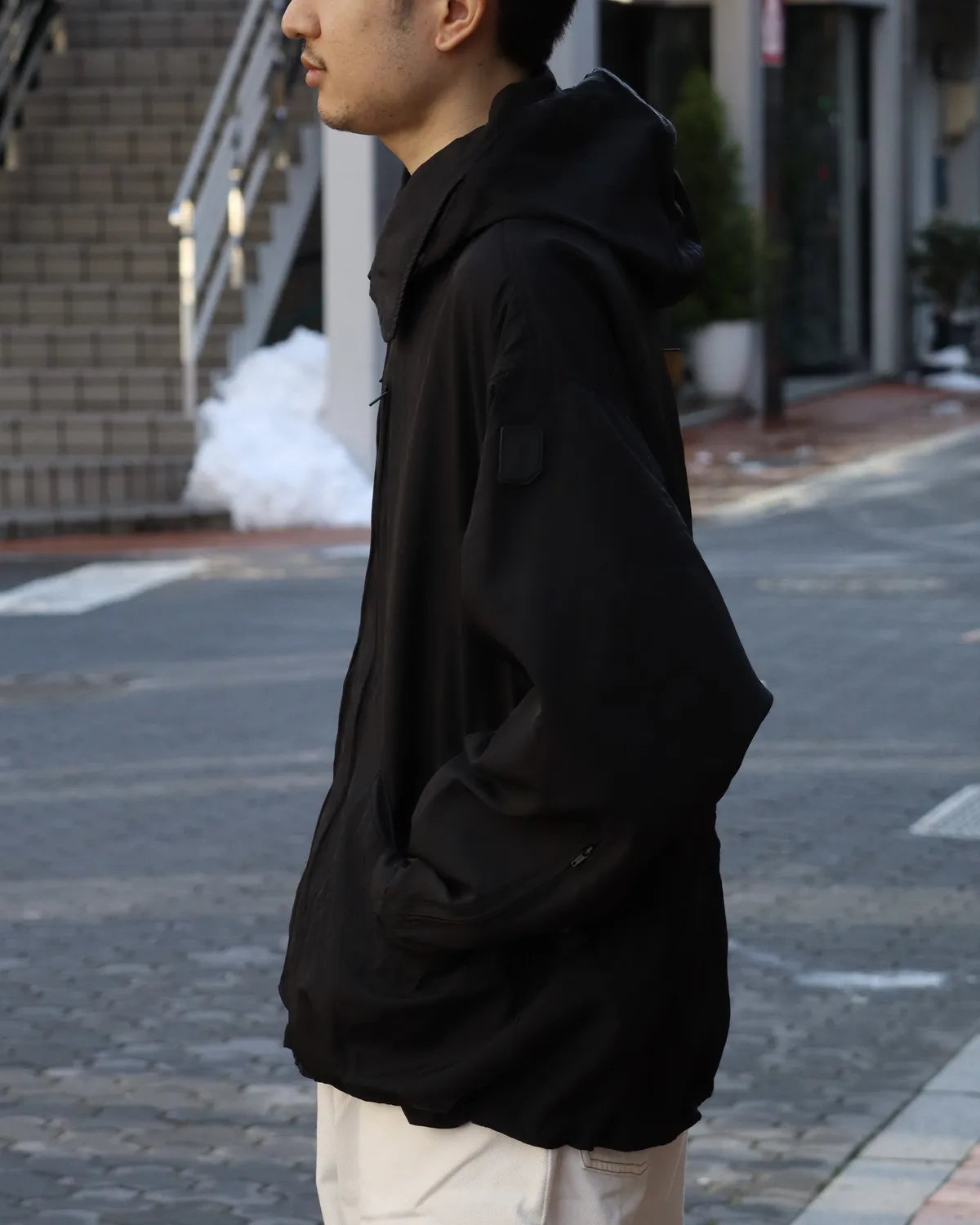 PHINGERIN / CRUSHED NYLON FULL PACK JACKET (PD-261-JK-011)