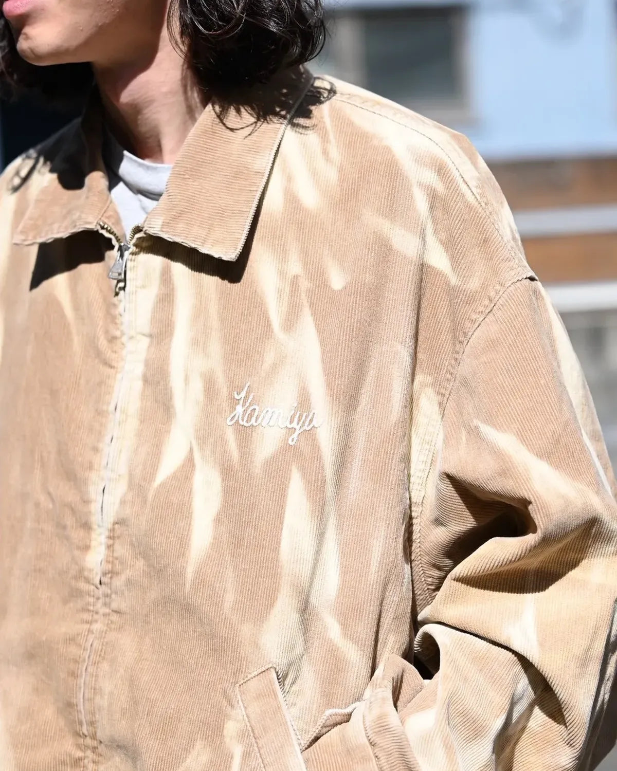 KAMIYA / Sun Faded Like Corduroy Work Jacket (G15BL033)