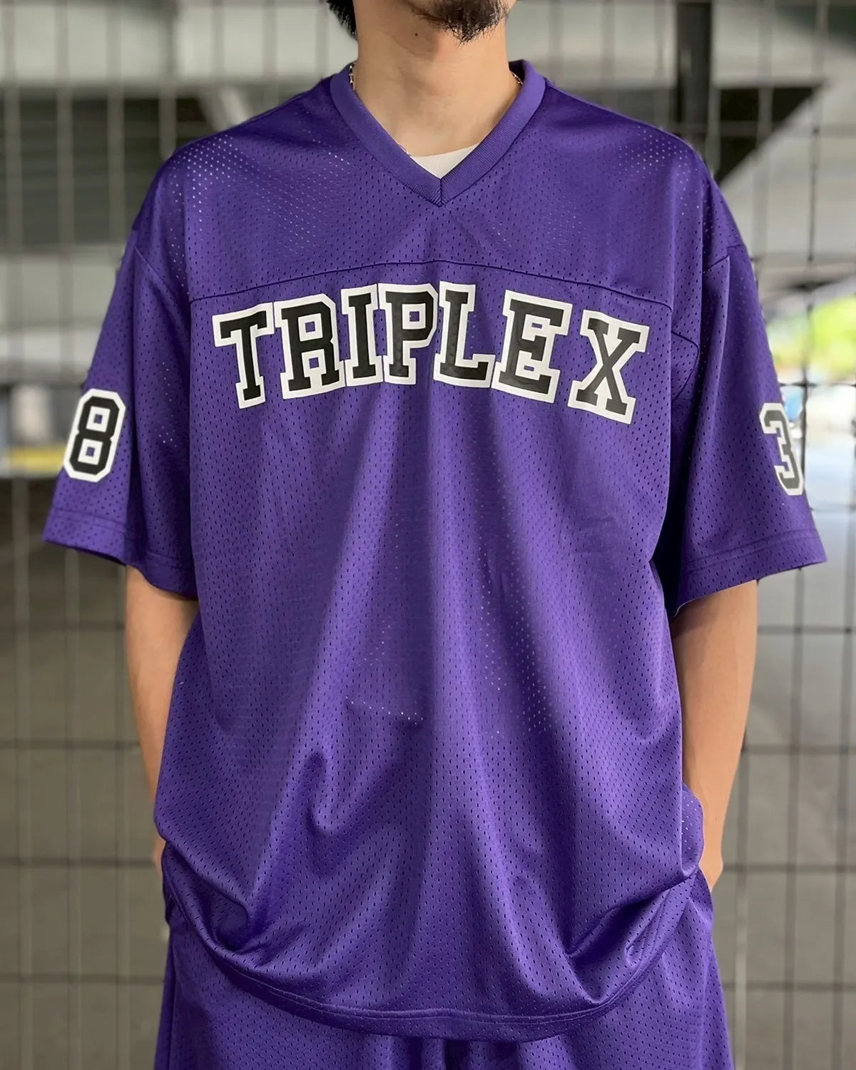 GOD SELECTION XXX / MESH SHORT SLEEVE SHIRT (GX-S25-CS-06)