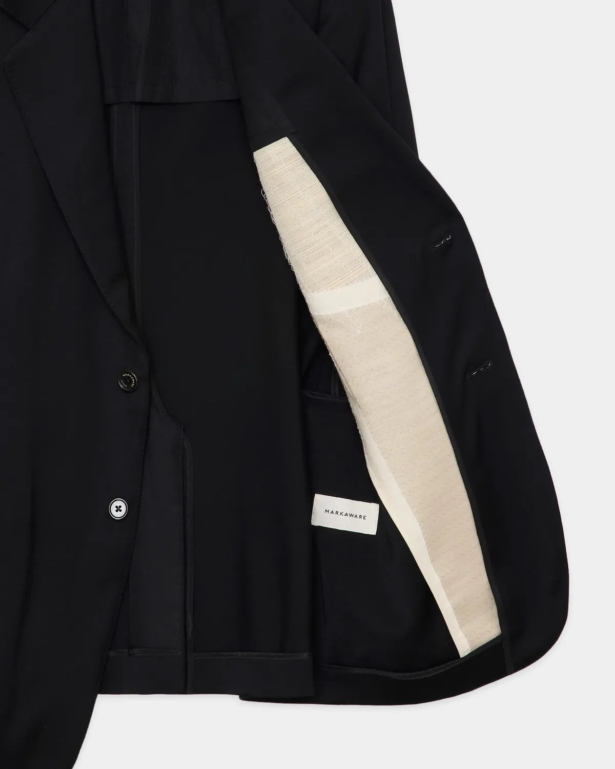 MARKAWARE / Super 200S Wool Satin Guillaume Jacket (A26A13JK01C)