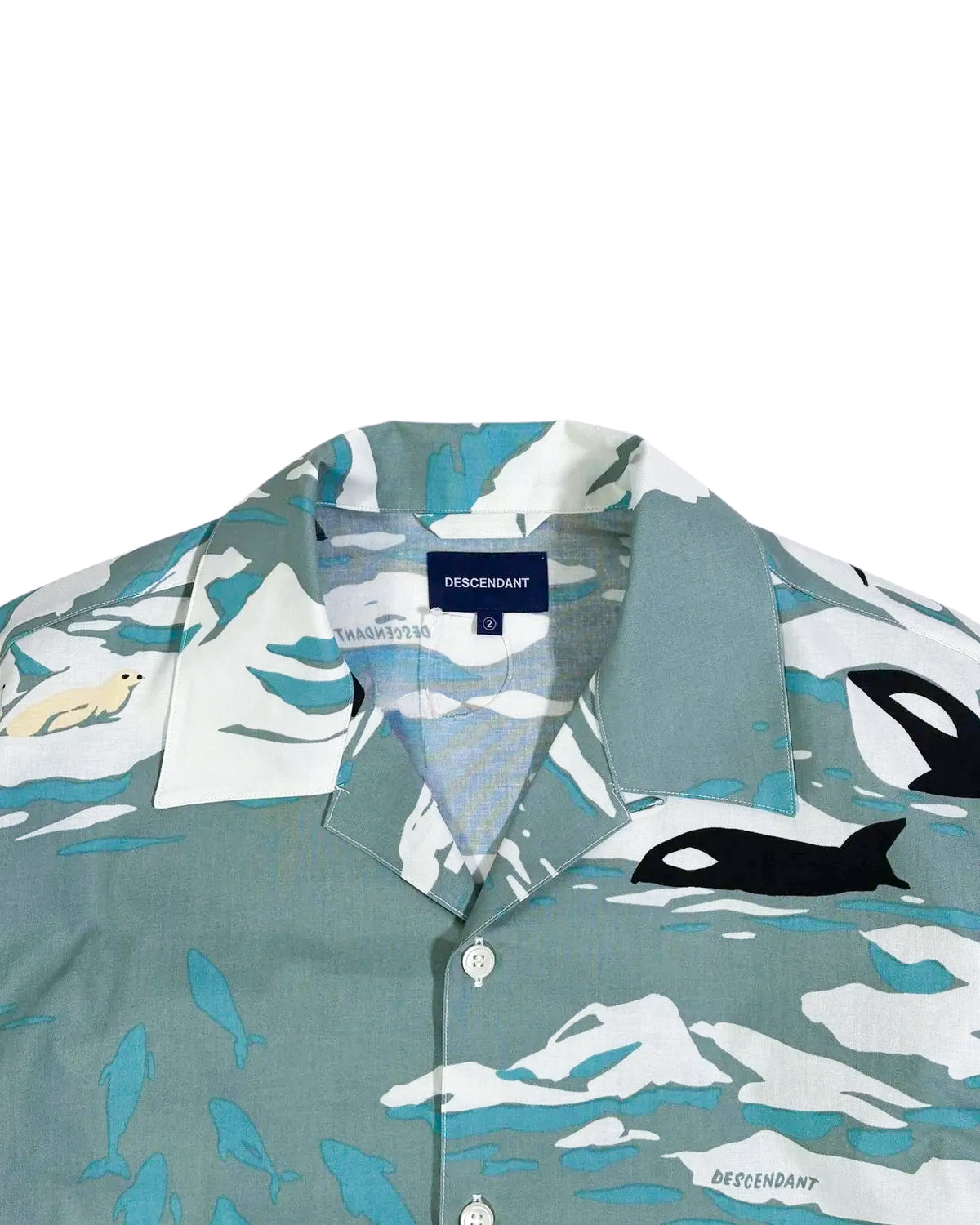 DESCENDANT / EDGD OPEN COLLAR TEXTILE SS SHIRT (261TQDS-SHM06)