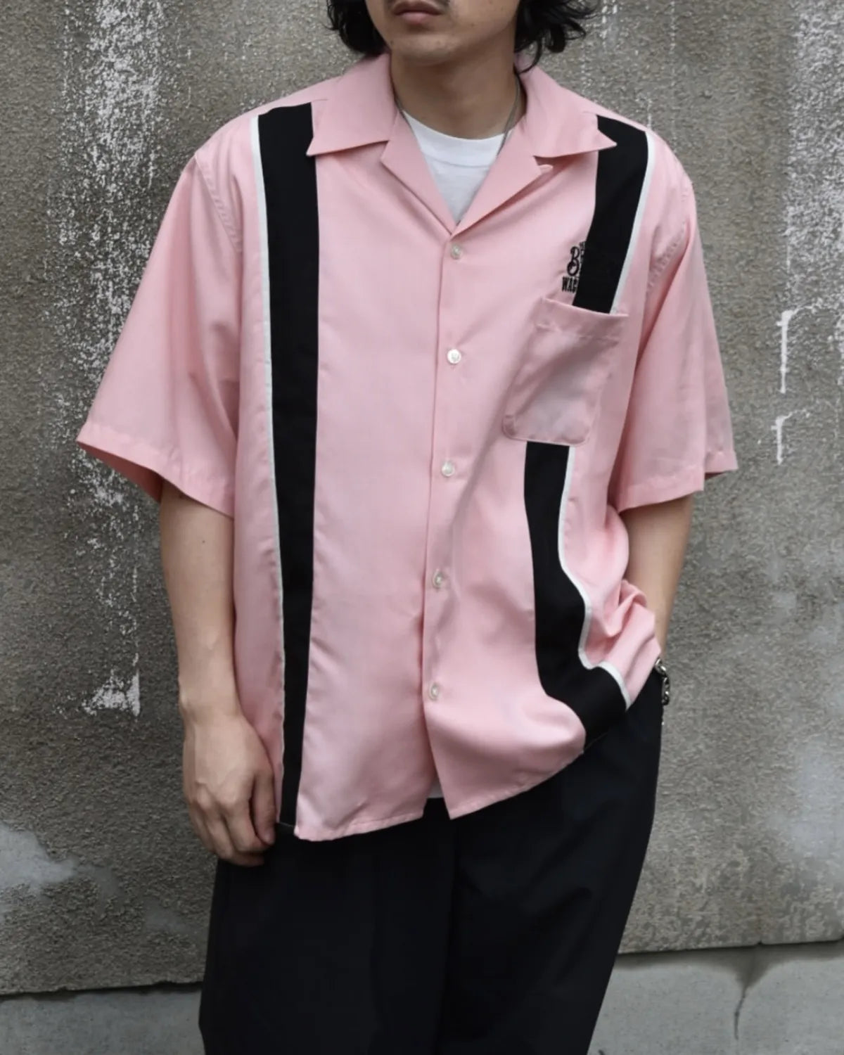 WACKO MARIA × MR.BROTHERS CUT CLUB / SWITCHING SHIRT S/S (MBCC-WM-OC01)