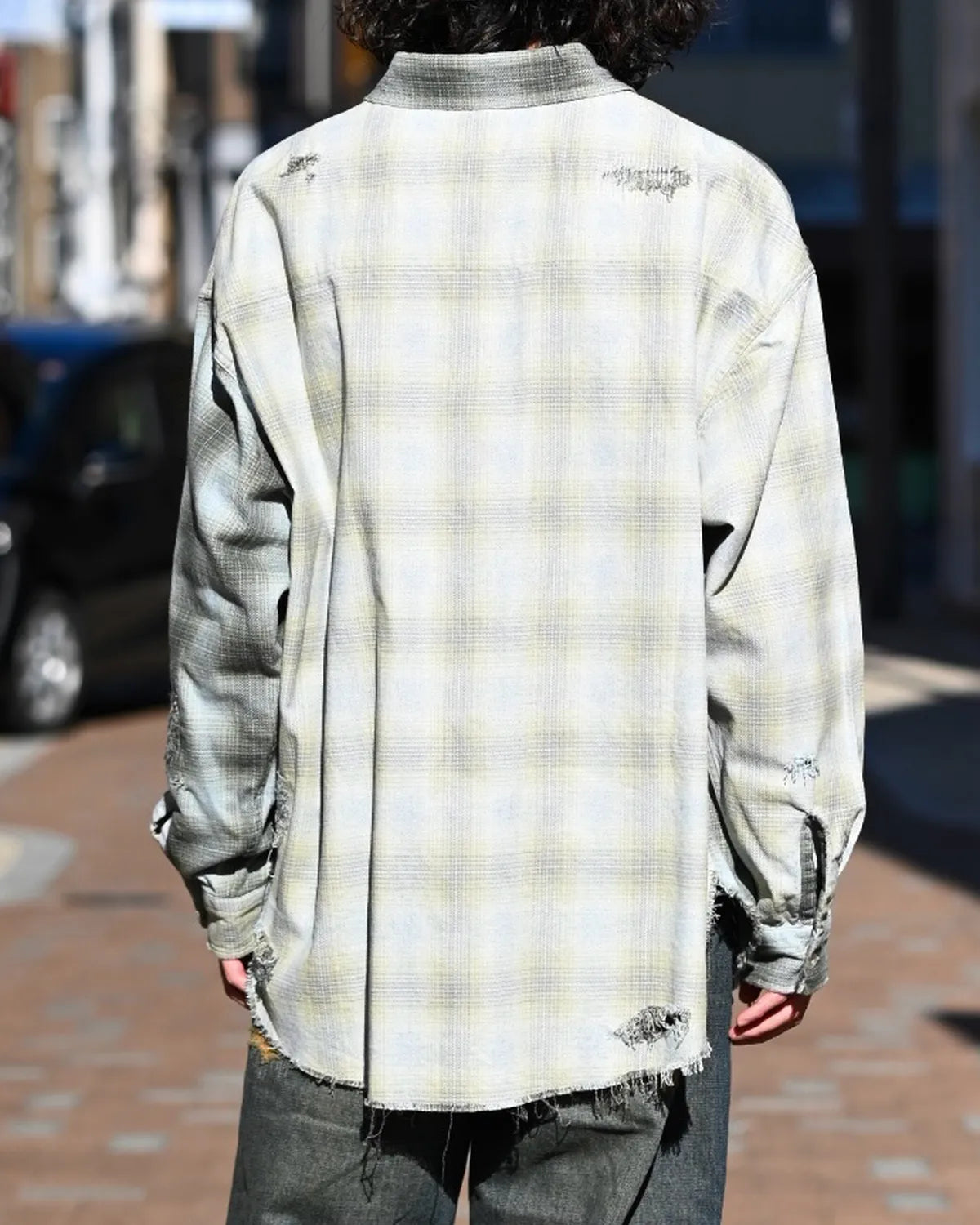 KAMIYA / Repaired Crazy Check Shirt (G16SH052)