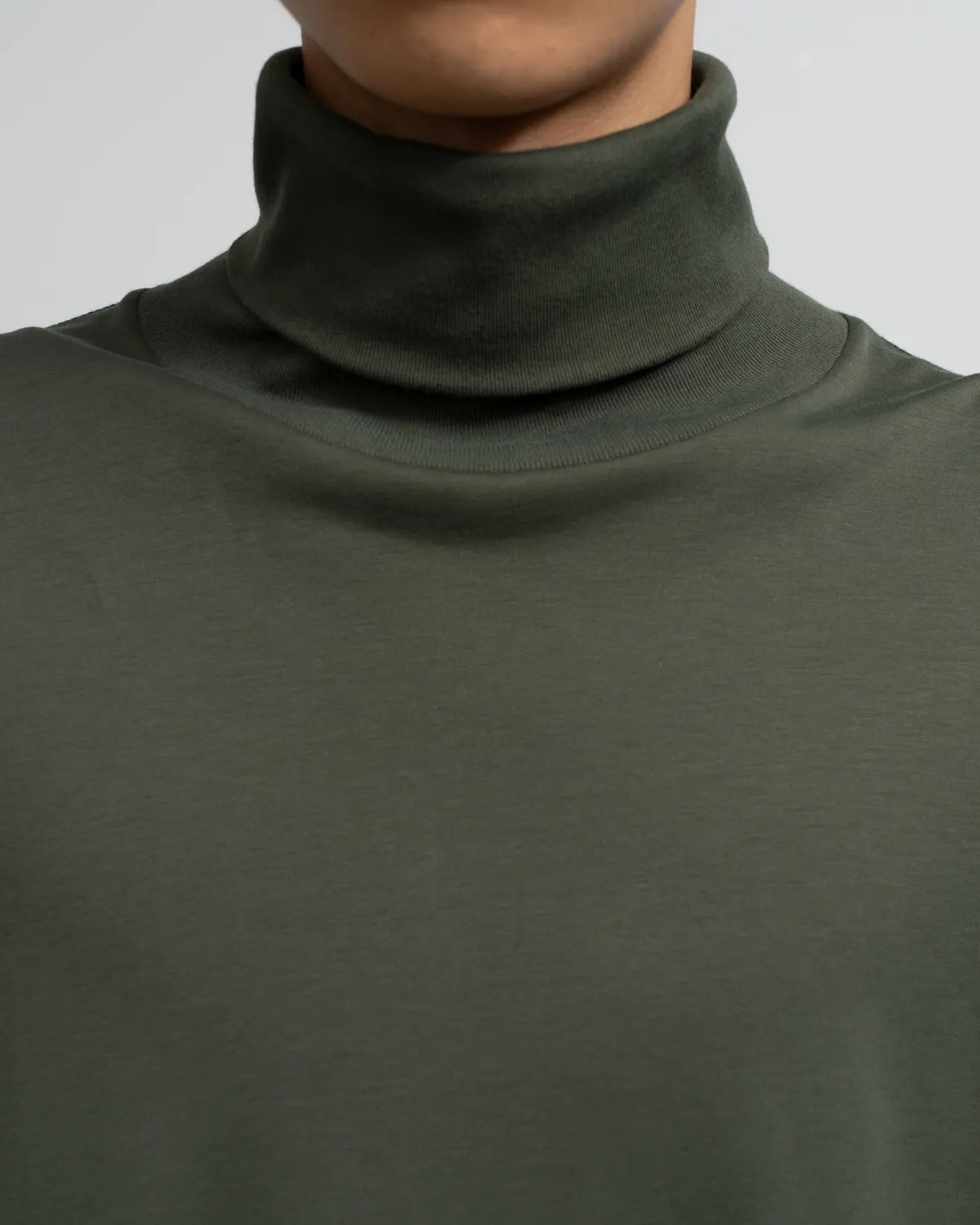 Graphpaper / Brushed Mockrody High Neck L/S Tee (GM253-70422)