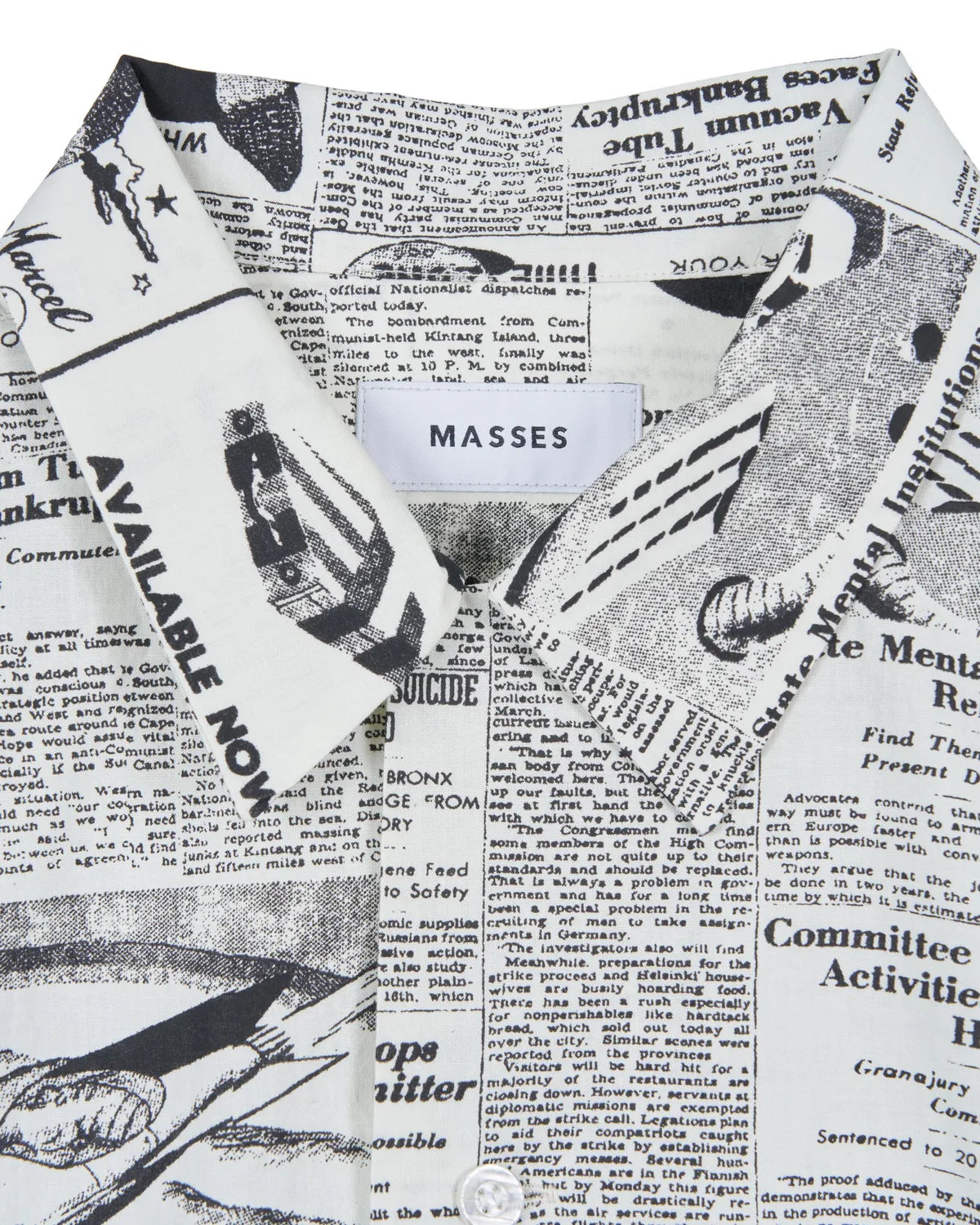 MASSES / NEWS PAPER S/S SHIRT (1261051013)
