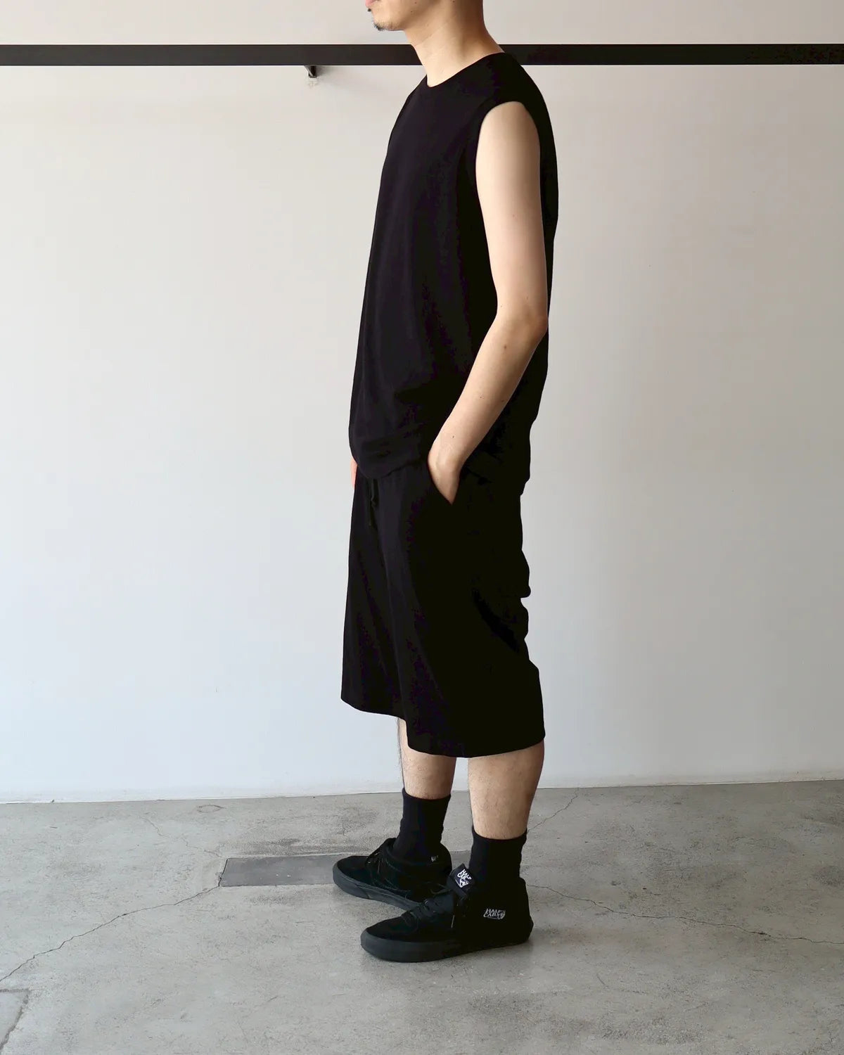 COMOLI / コットンメッシュ ノースリーブ (B01-05037)