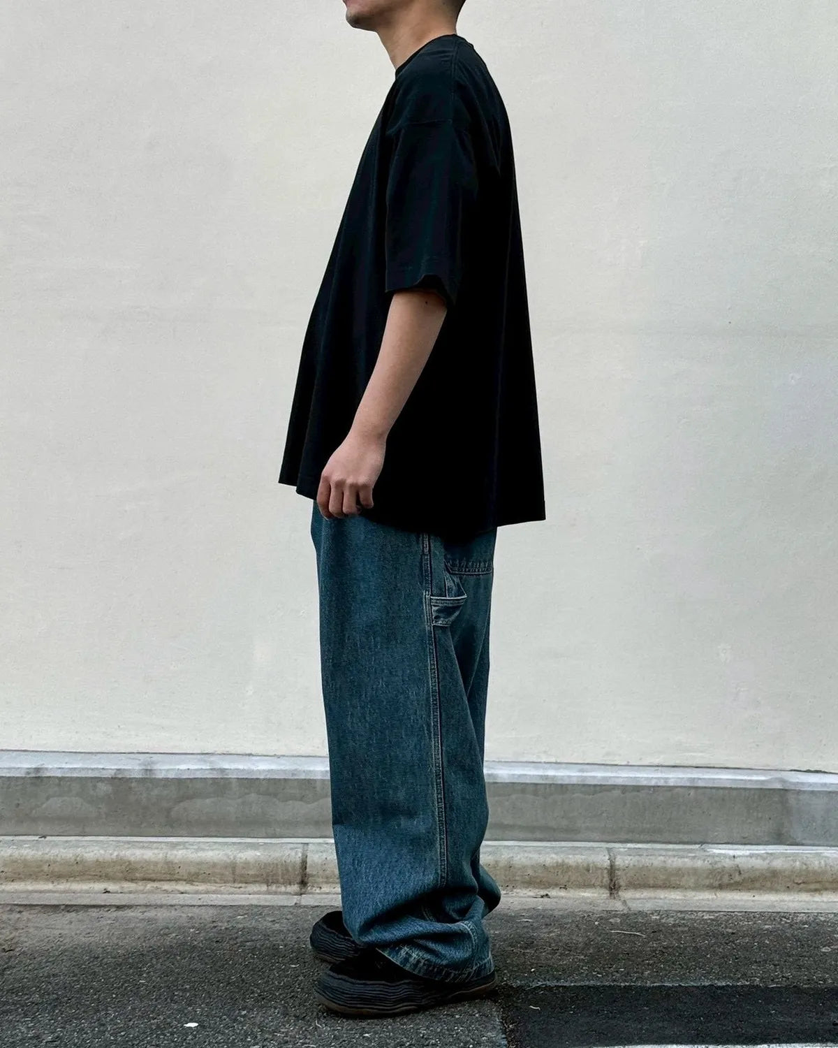 VETEMENTS / BIKER CROSS LOGO T-SHIRT (ME76TR162B)