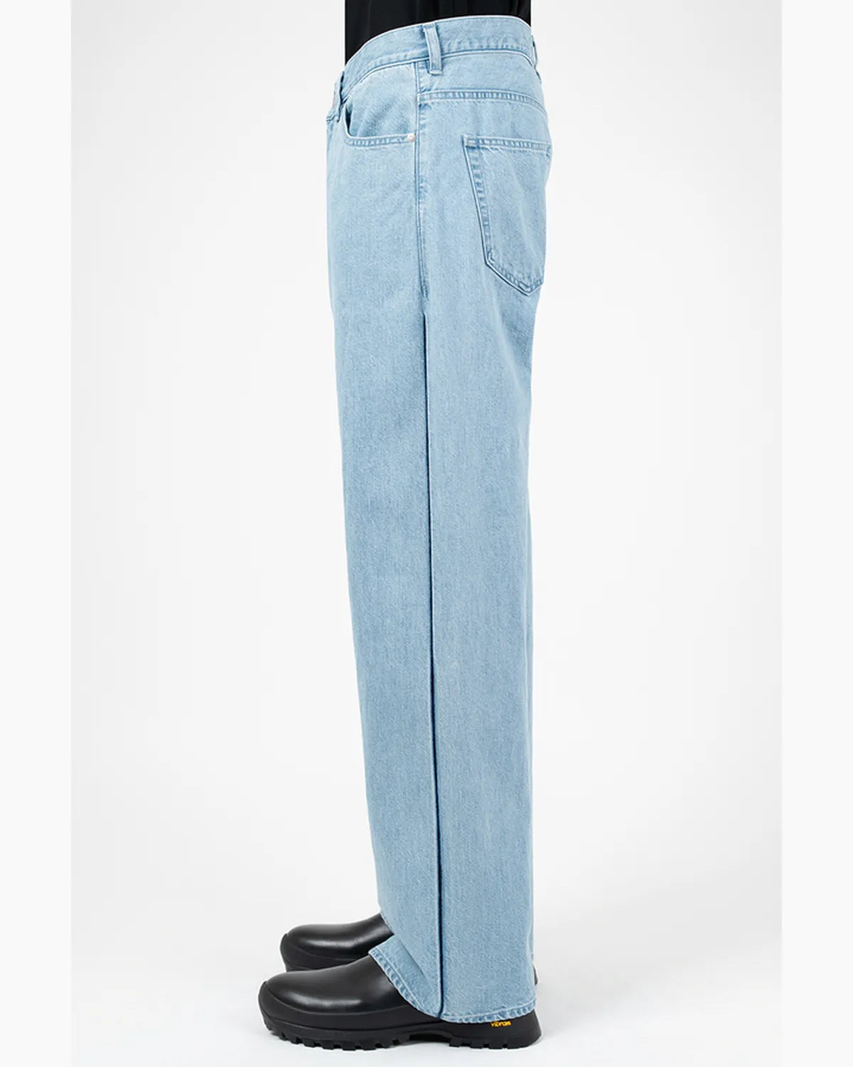 LAD MUSICIAN / 11.5oz BLEACH DENIM STRAIGHT PANTS (2126-513)