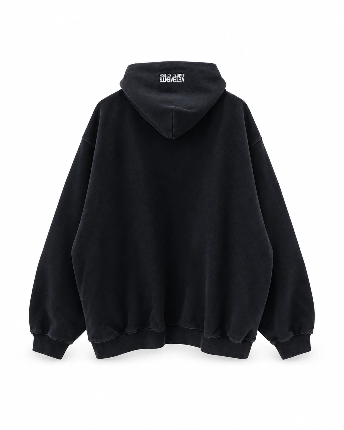 VETEMENTS / UPSIDE-DOWN ZIP-UP HOODIE (MH27ZU158B)