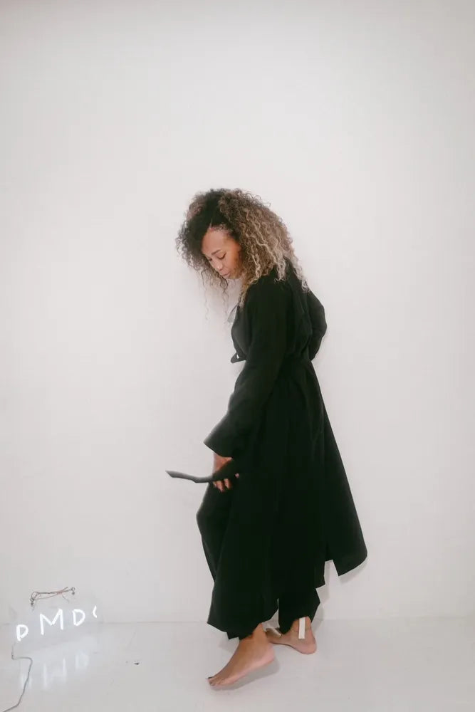 PASCAL MARIE DESMARAIS / ストックシルバーワンピ (KAHKI × BEIGE)