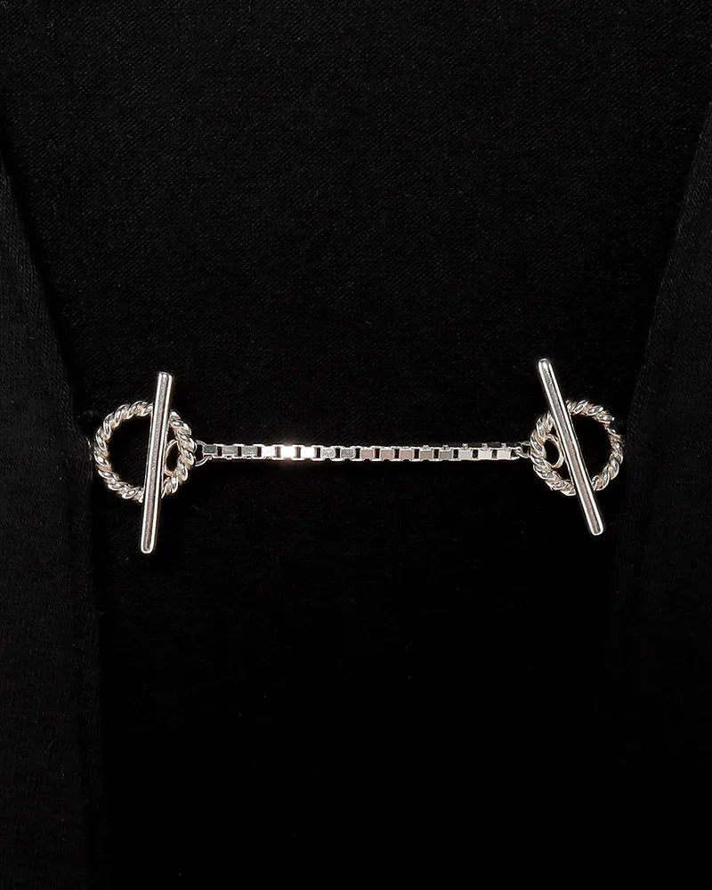 PASCAL MARIE DESMARAIS / ストックシルバーワンピ (BLACK)