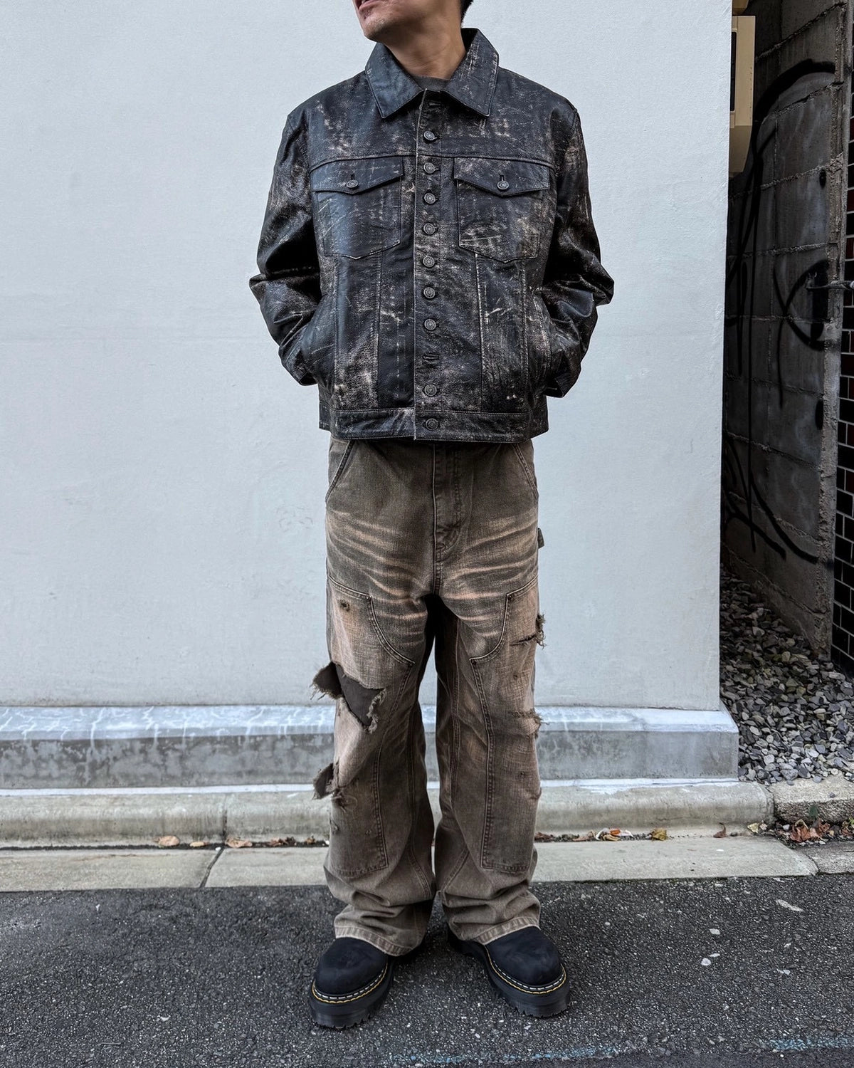 A Good Bad Influence / VINTEGE AGED LEATHER JACKET (AGBI-26AW-LJK04)