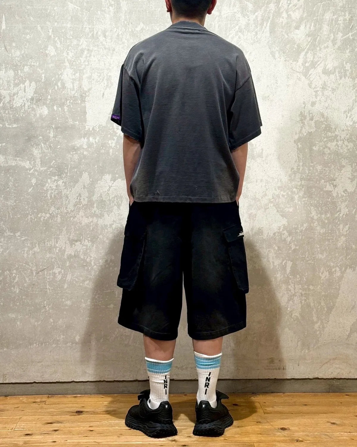 mindseeker / Faded Cargo Baggy Shorts (MS-251-011)