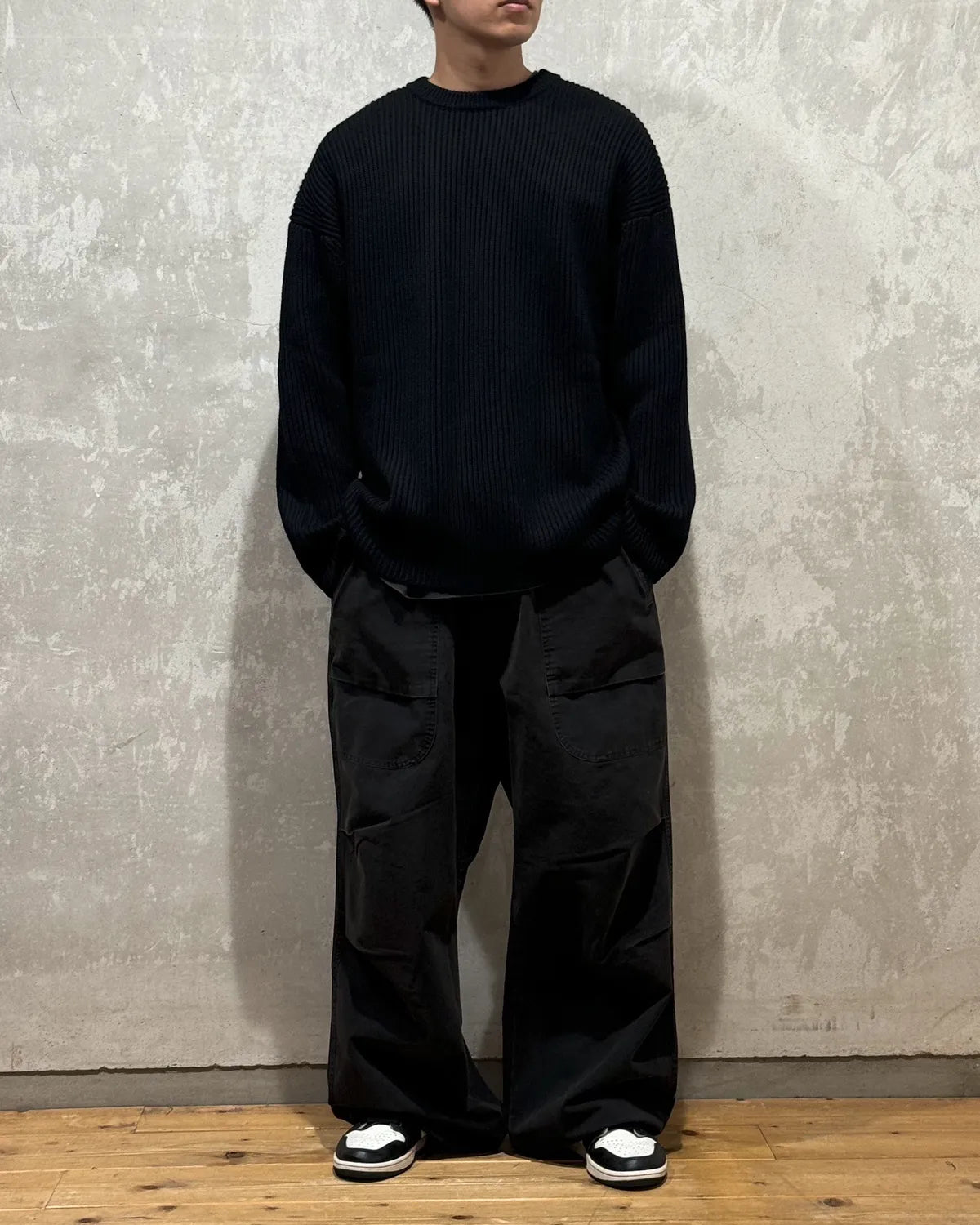 entire studios / OVERSIZE KNIT CREWNECK (UNU-25-11065)