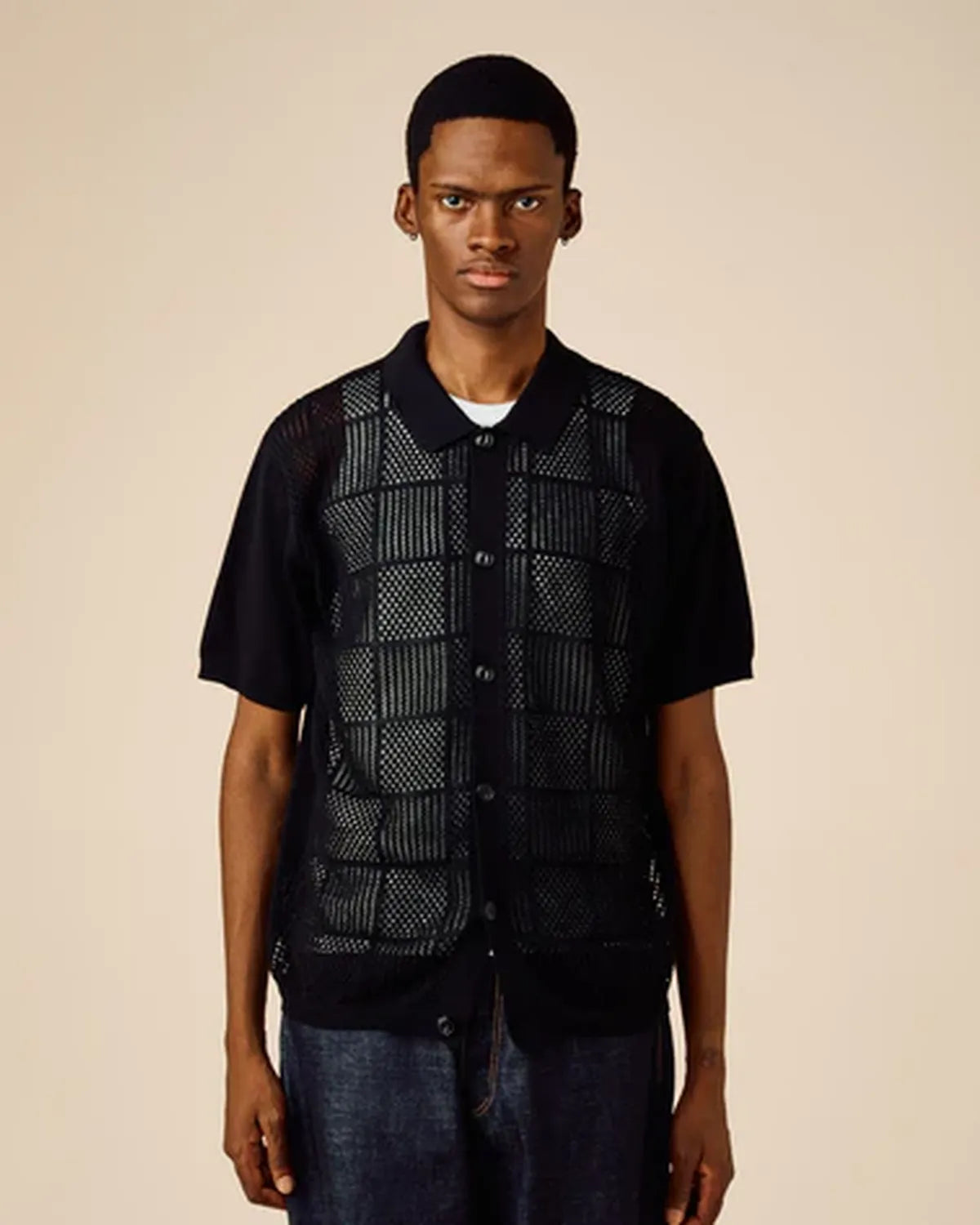 BEDWIN & THE HEARTBREAKERS / SHORT SLEEVE MESH SHIRT "BURGESS" (26SB3197)