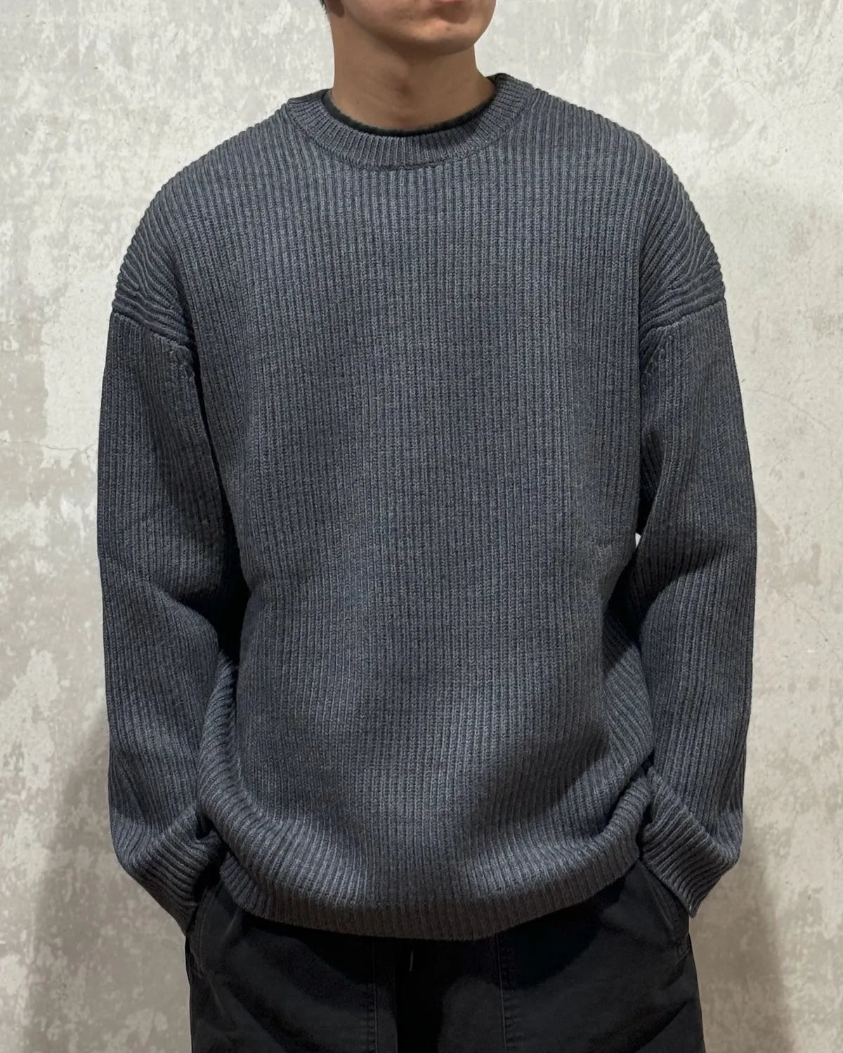 entire studios / OVERSIZE KNIT CREWNECK (UNU-25-11065)