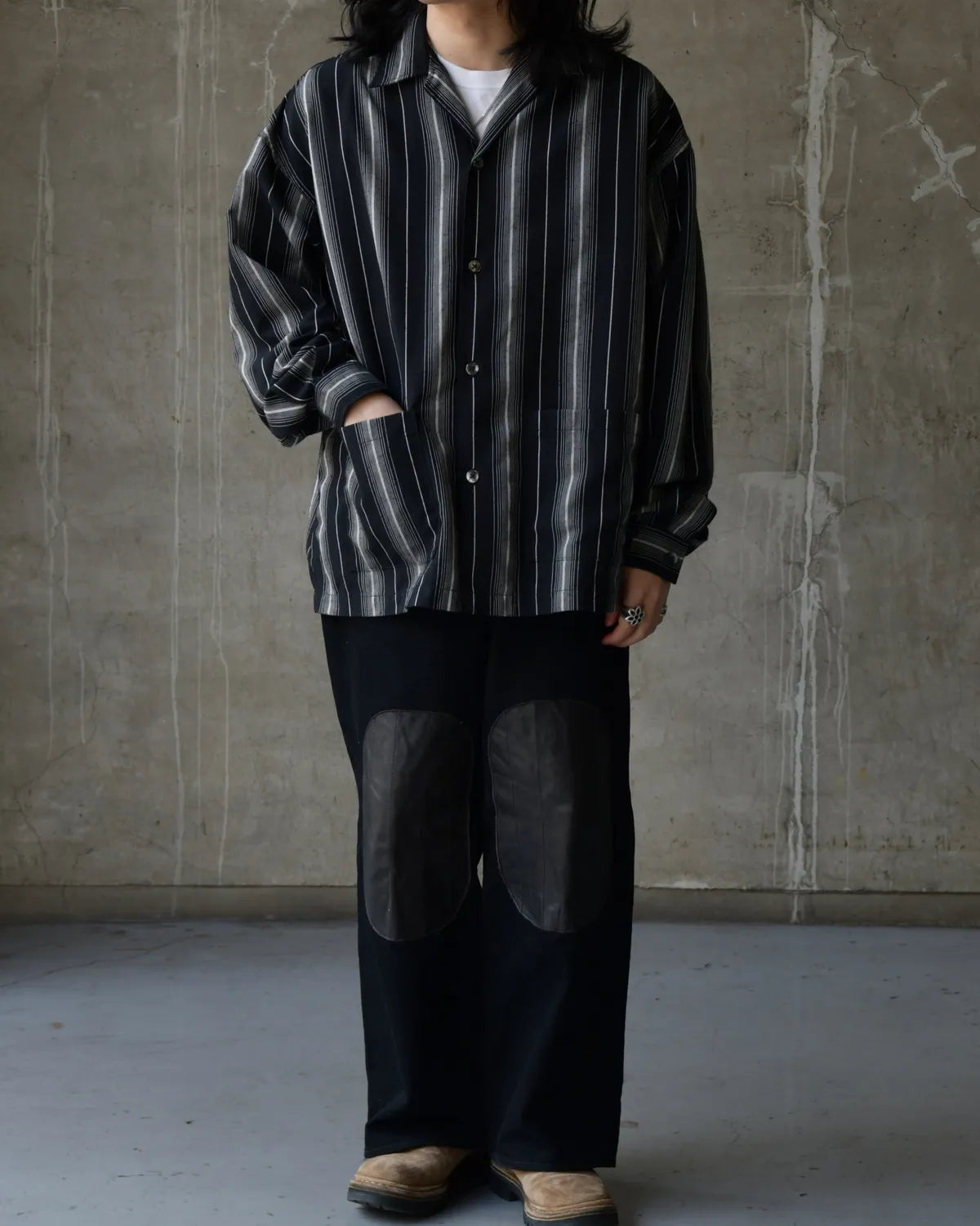 COOTIE PRODUCTIONS® / Dobby Chain Stripe L/S Cavana Shirt (CTE-26S413)