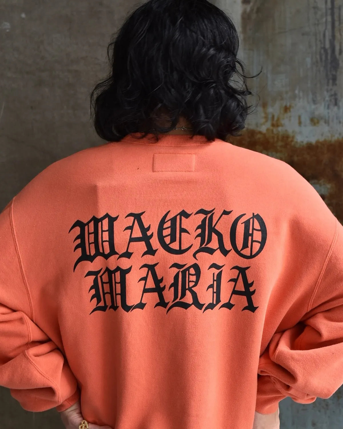 WACKO MARIA × DEATH ROW RECORDS / GARMENT DYED CREW NECK SWEAT SHIRT (DEATHROW-WM-SS03)