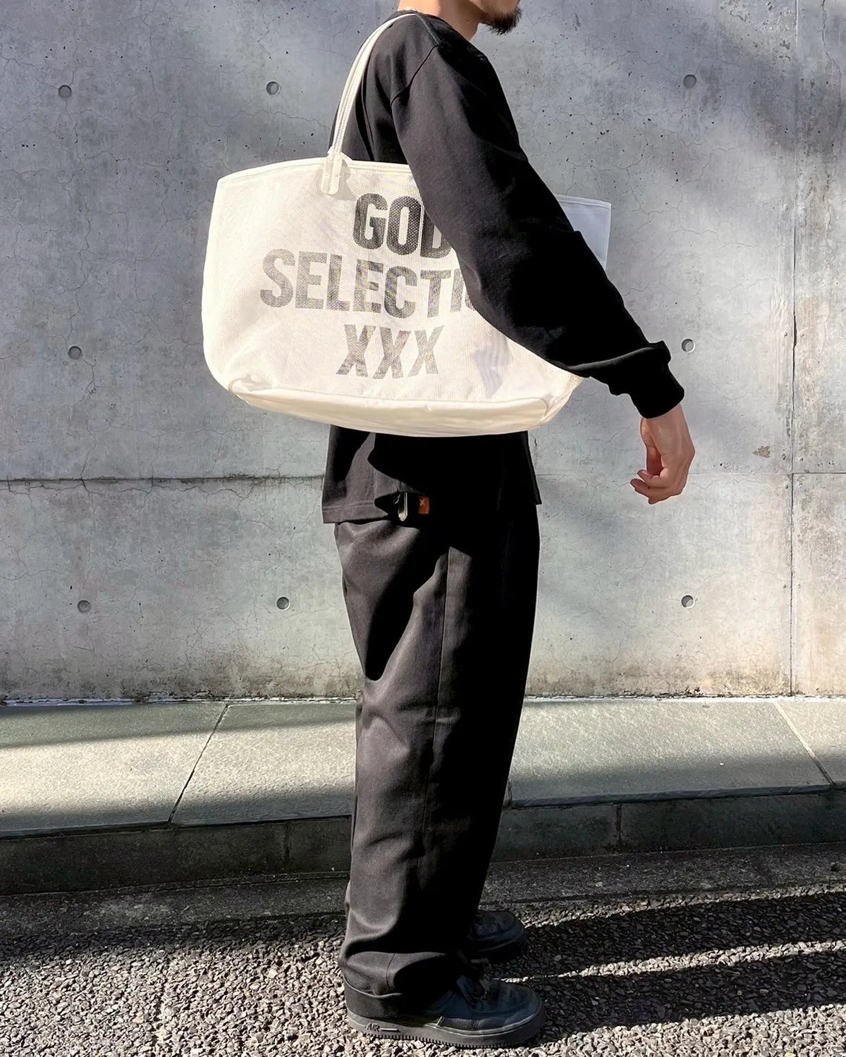 GOD SELECTION XXX / MESH TOTE BAG (GX-S25-GD-03)
