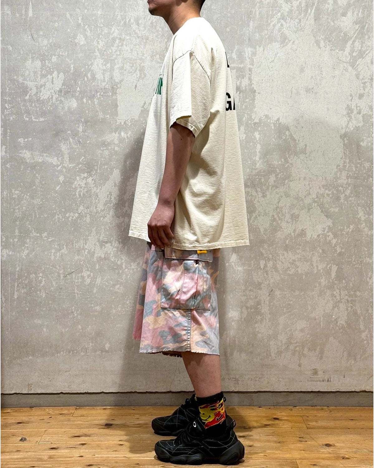 GALLERY DEPT. / CAMO CUT OFF SHORTS (COS-30034)