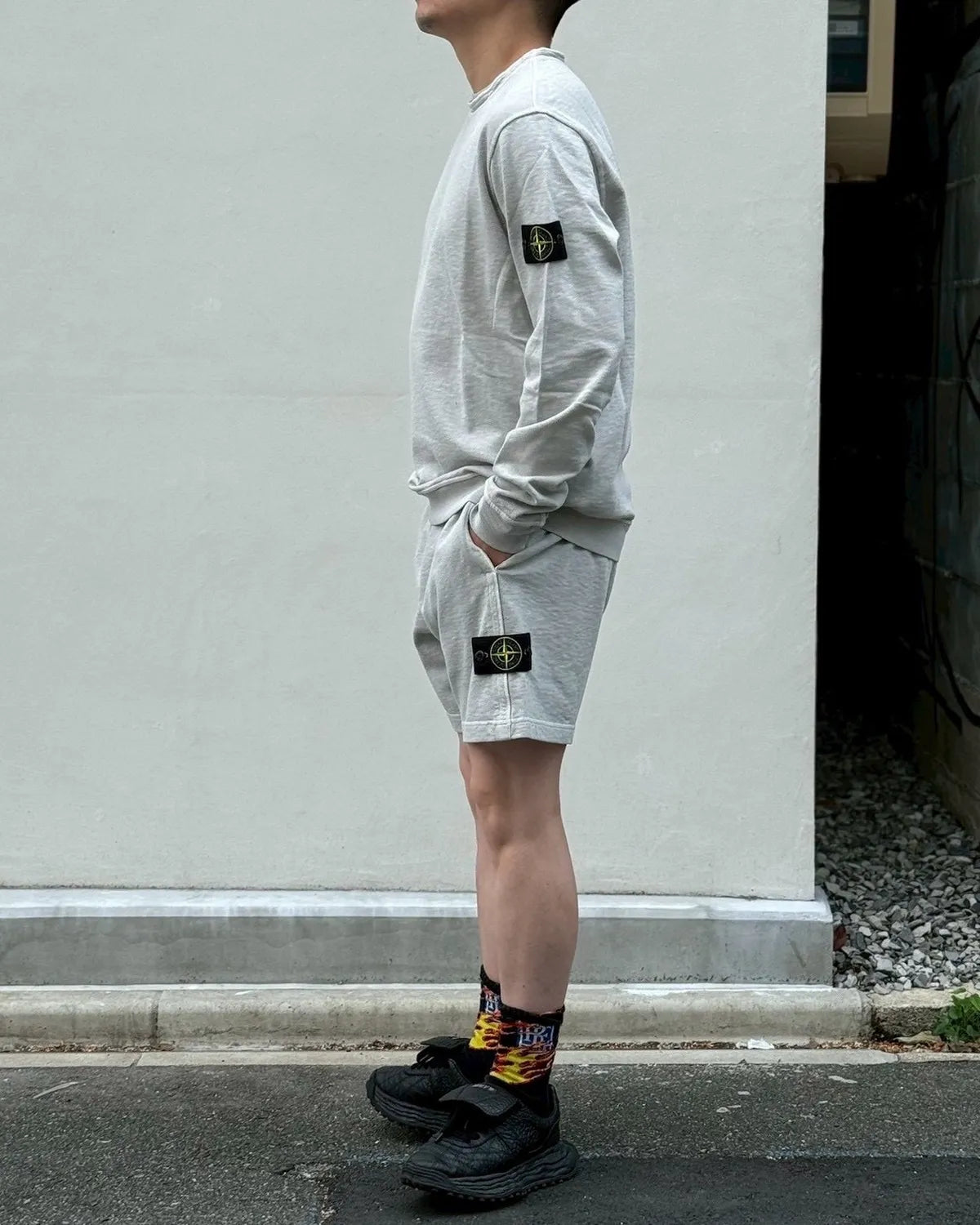 STONE ISLAND / MALFILÉ FLEECE 'OLD' EFFECT (L1S156200014S0060)