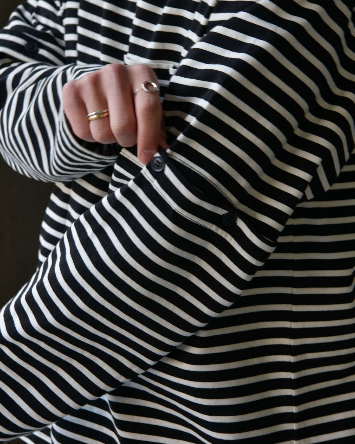 MODMNT / DETACHABLE BORDER L/S TEE (M2600-1L022F)